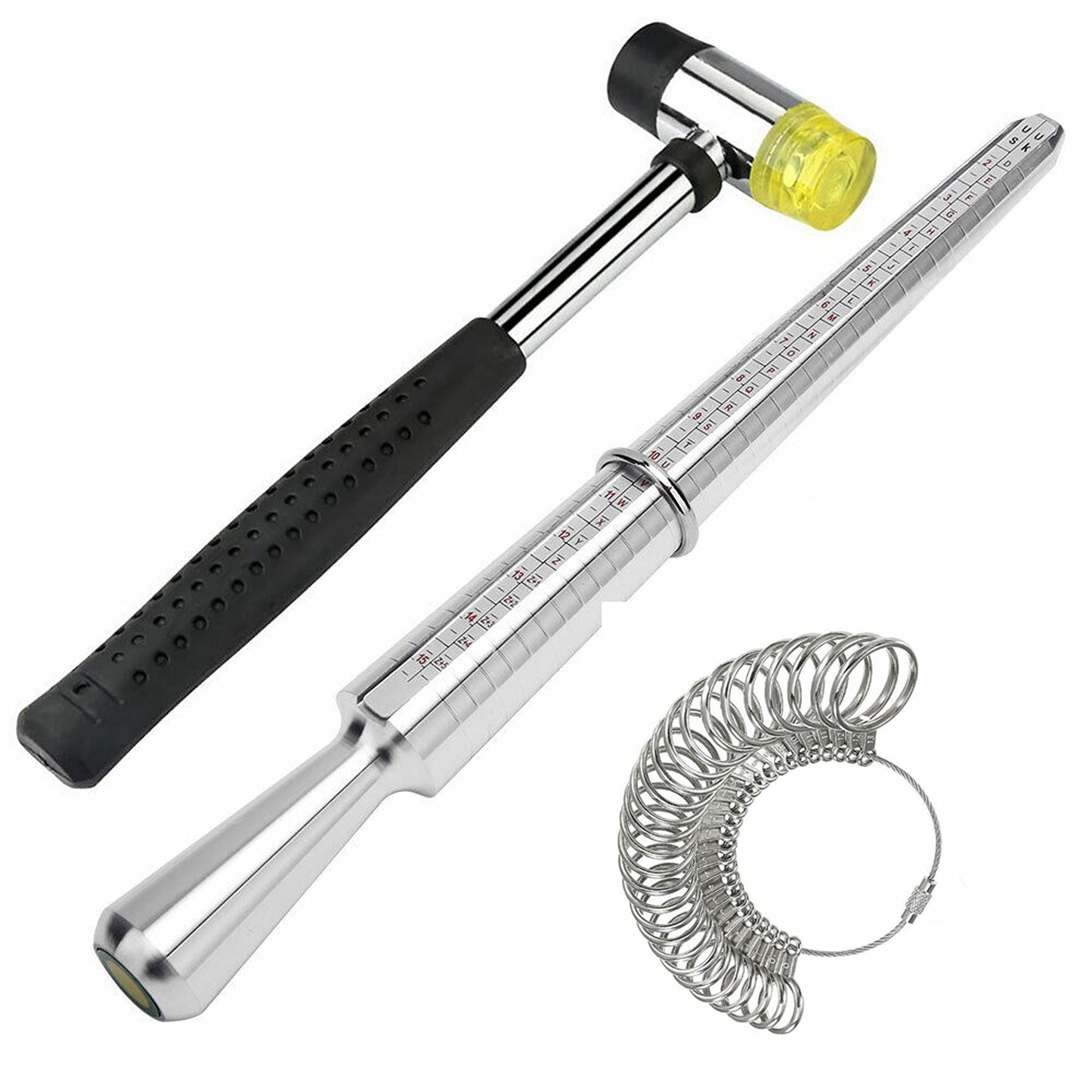 Metal Ring Sizer Gauge and Measuring Tool Kit