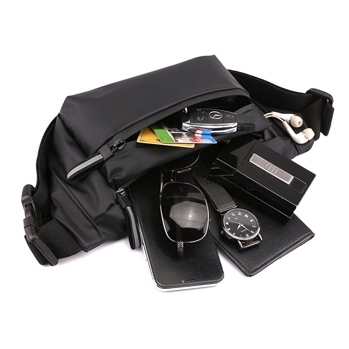 Men Waterproof Chest Bag Sling Cross Body Backpack for Travel