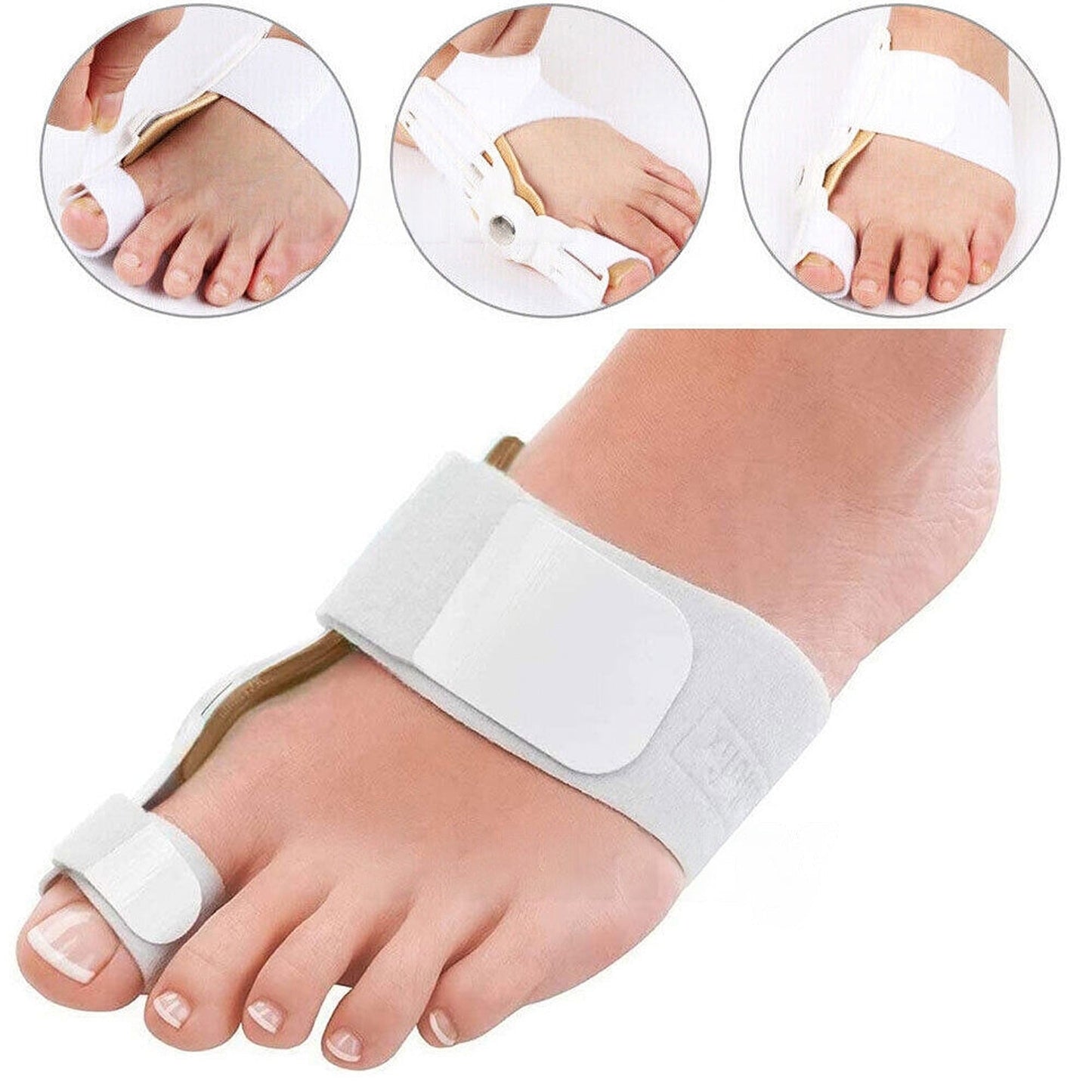 2pcs Big Toe Bunion Corrector Hallux Valgus Foot Splint Straightener