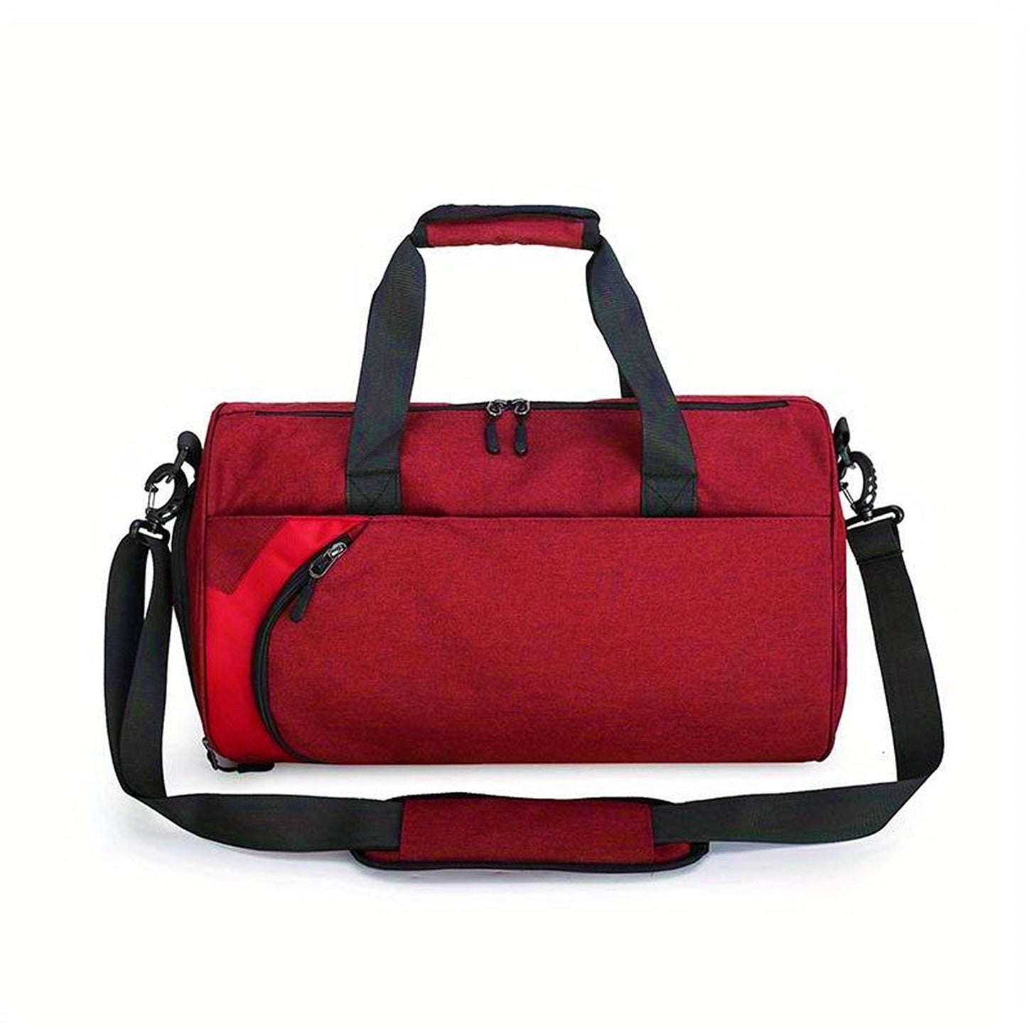 30L Waterproof Canvas Gym Duffel with Shoes Compartment