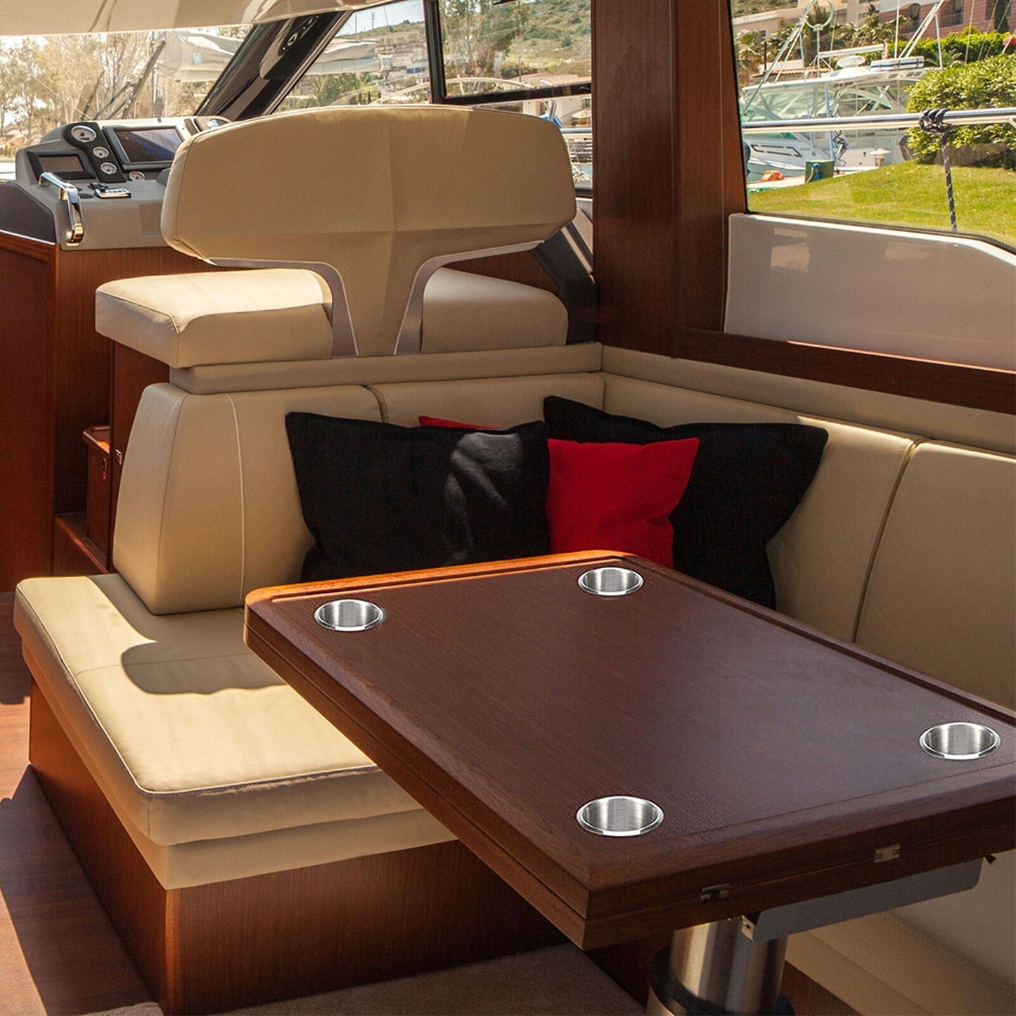 2pcs Steel Drink Holder Stainless Cup For Truck RV Boat Camper