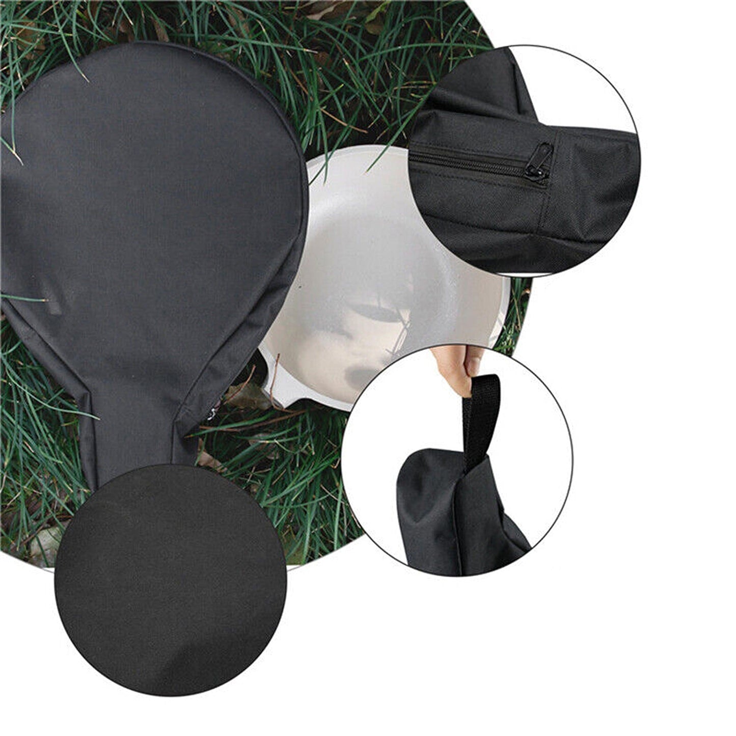 Waterproof Skillet Storage Bag for 8 10 12-inch Skillets with Access Hole