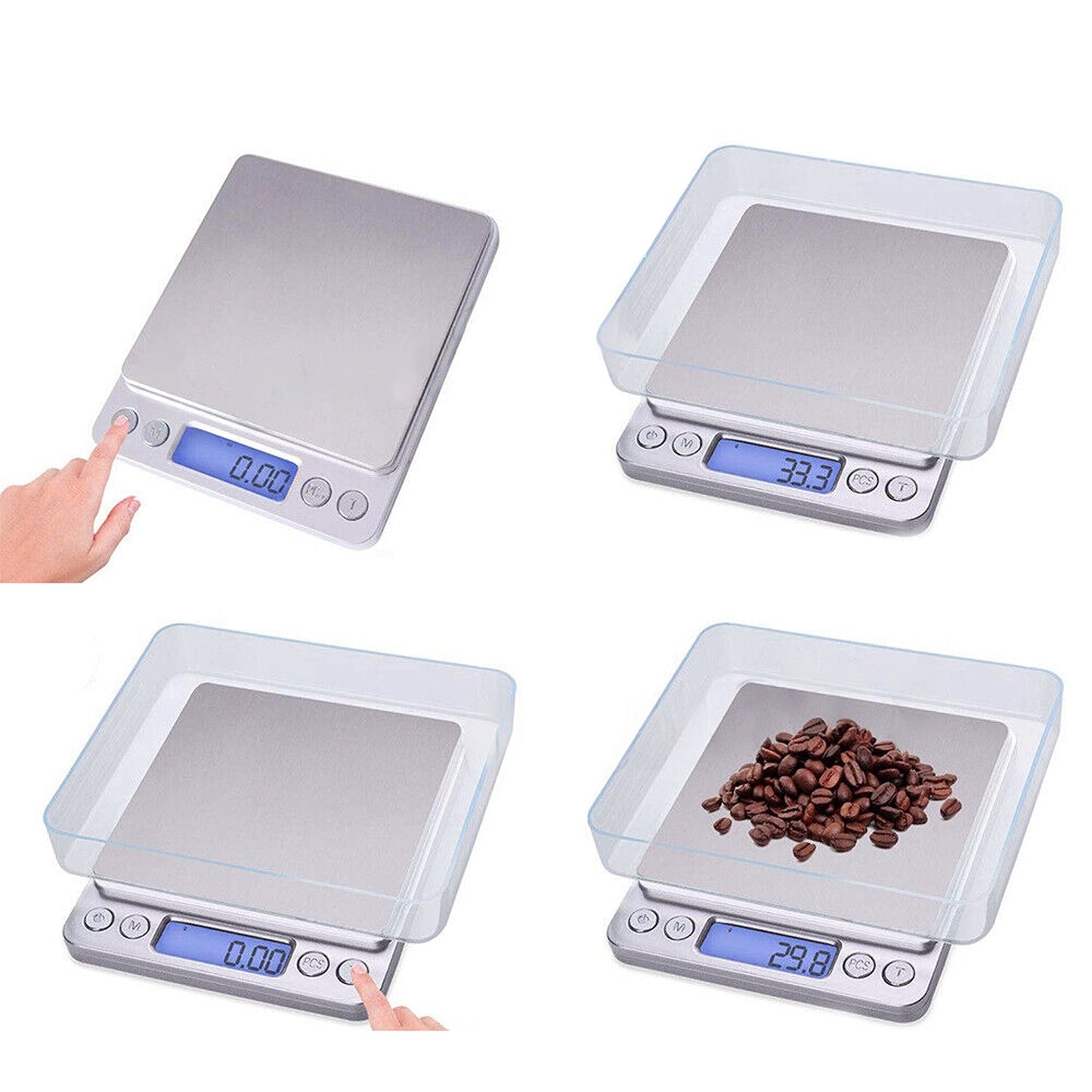 Pocket Digital Jewellery Scale Electronic Milligram 500g Precision