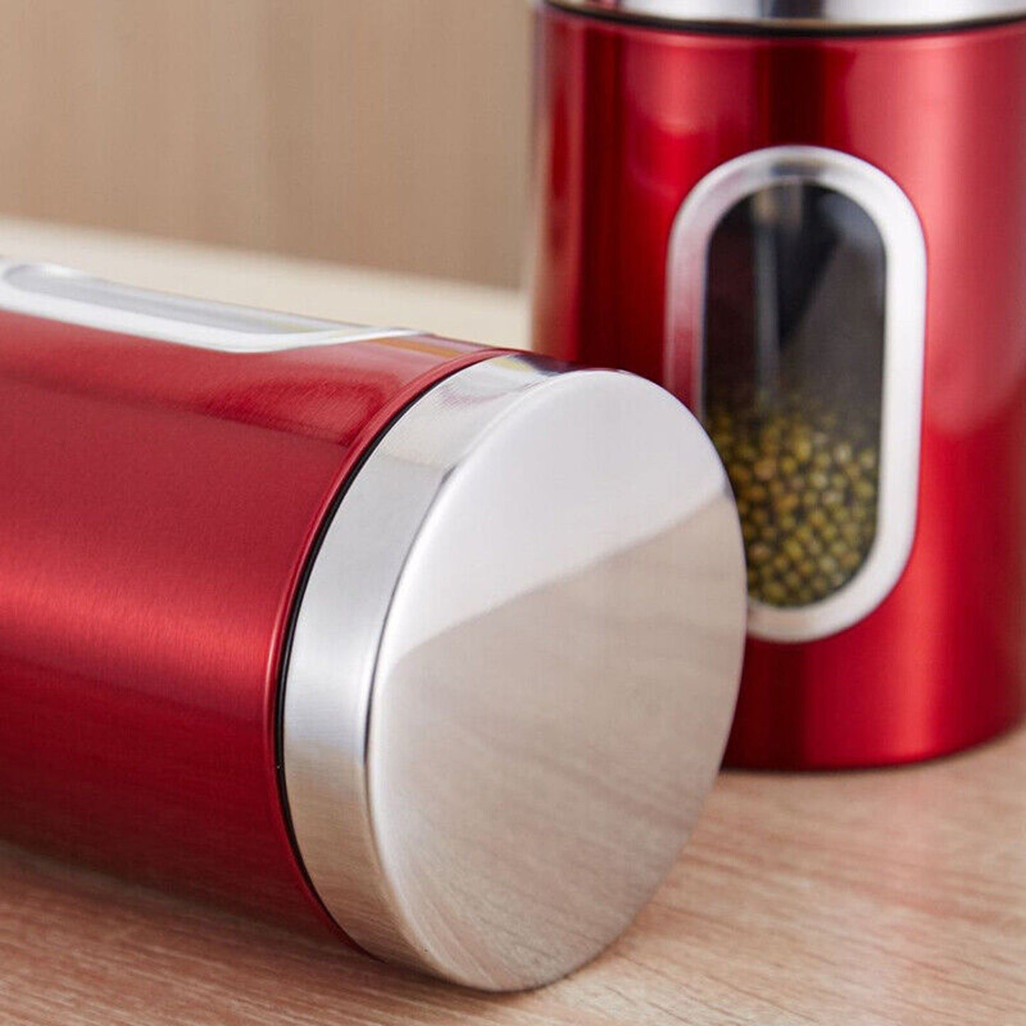 Kitchen Storage Container Tins for Tea Coffee Sugar Pasta Herbs and Biscuits