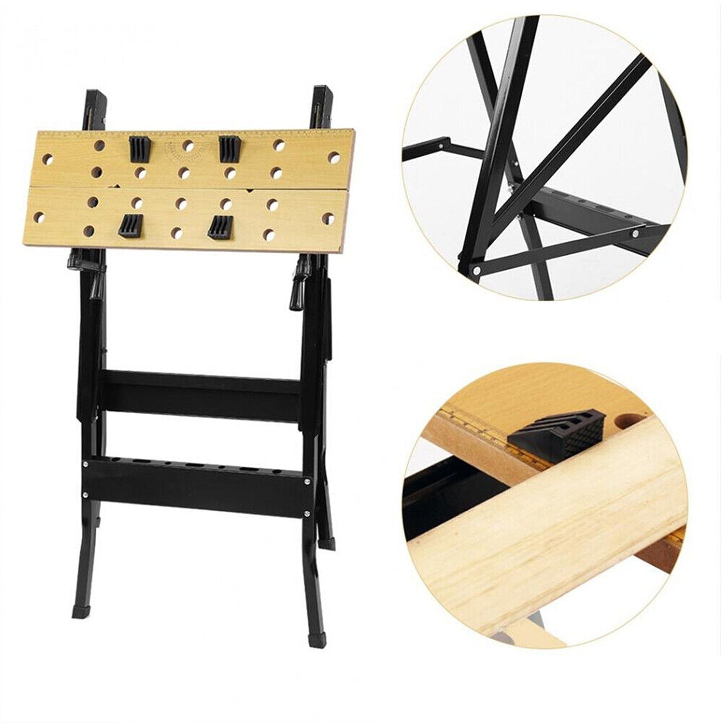 Swivel Clamp Folding Workbench Adjustable Table