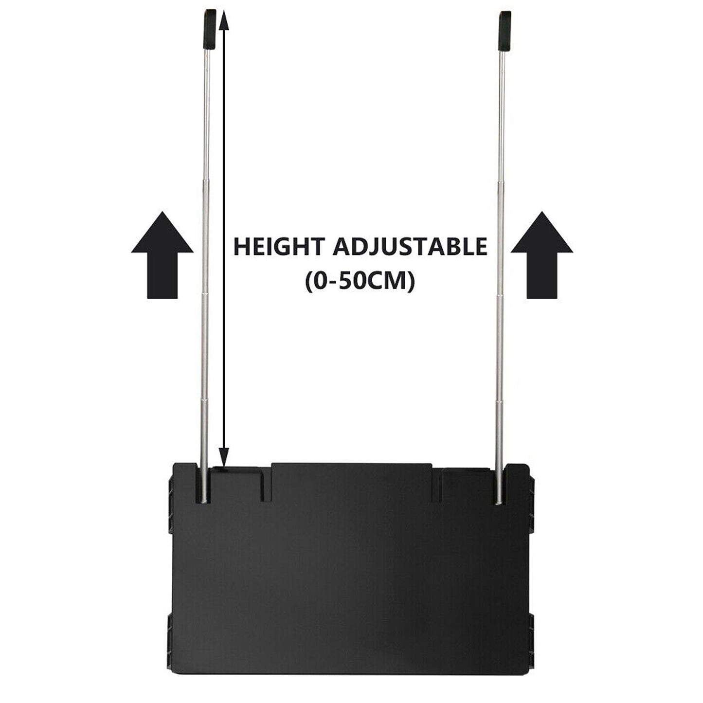 Tri-Fold Adjustable Makeup Mirror with Hanging Hook for Haircutting and Styling