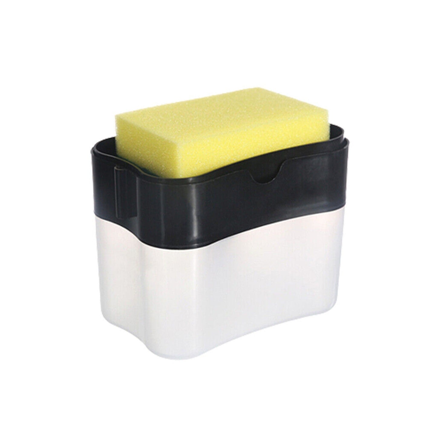 2-in-1 Soap Pump Dispenser with Sponge Holder Kitchen Dish Washing Liquid Container