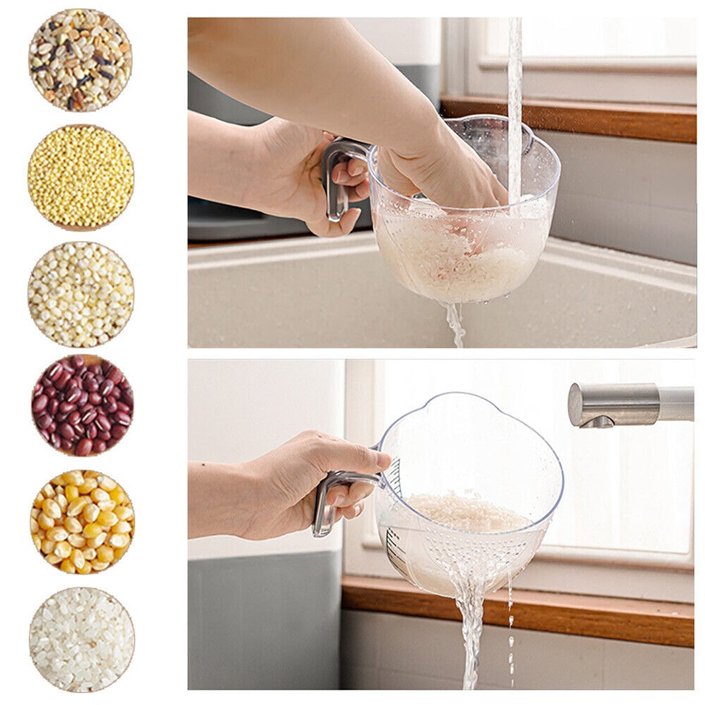 Rice Storage Container with Airtight Lid Ideal for Kitchen Organization