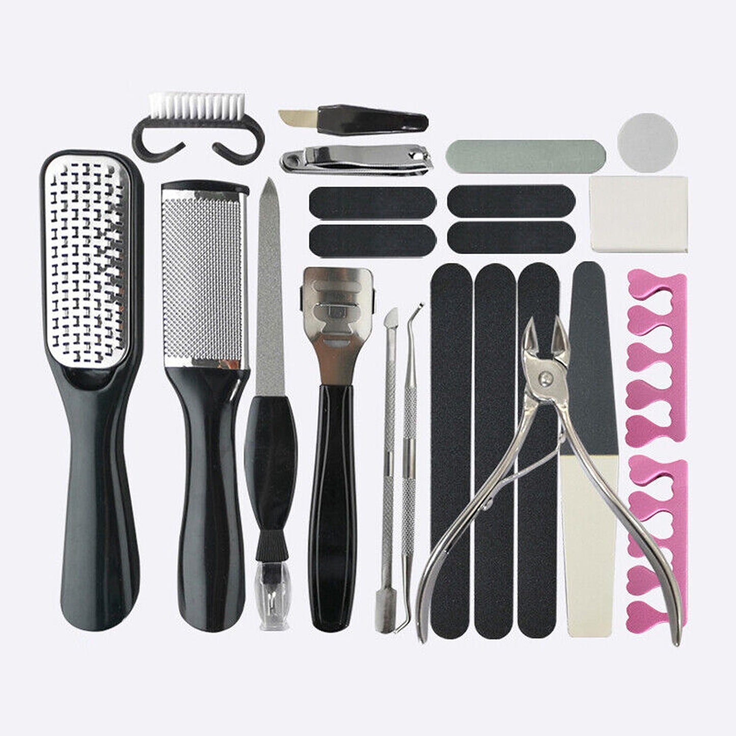 27-Piece Deluxe Manicure and Pedicure Nail Care Set with Tools