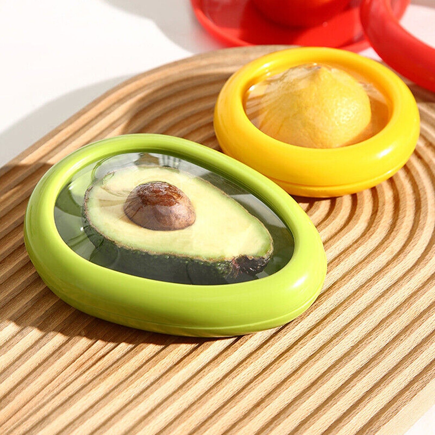 4pc Set of Fruit and Vegetable Shaped Food Storage Containers