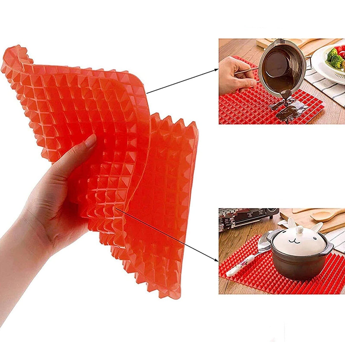 Non-stick Silicone Pyramid Baking Mat Oven Tray Liner