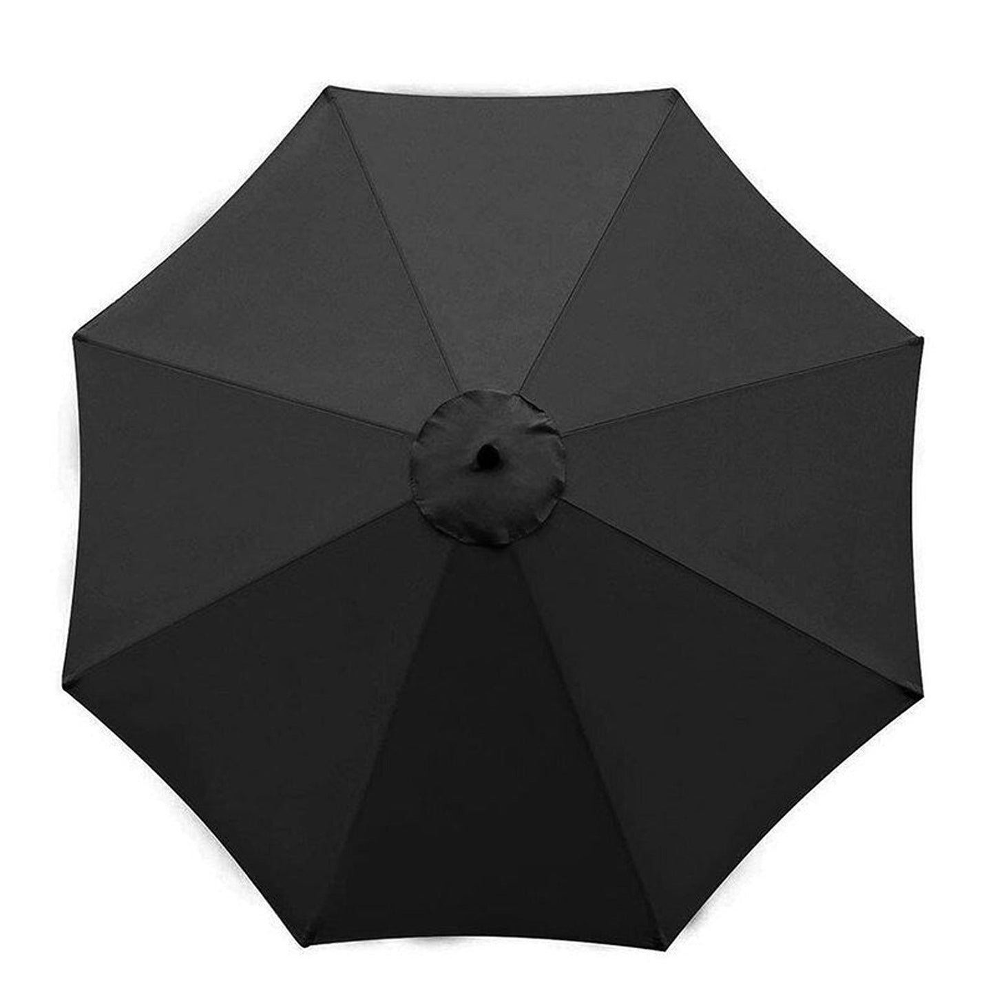 Black Replacement Fabric Canopy for Garden Umbrella - 6 or 8 Arms