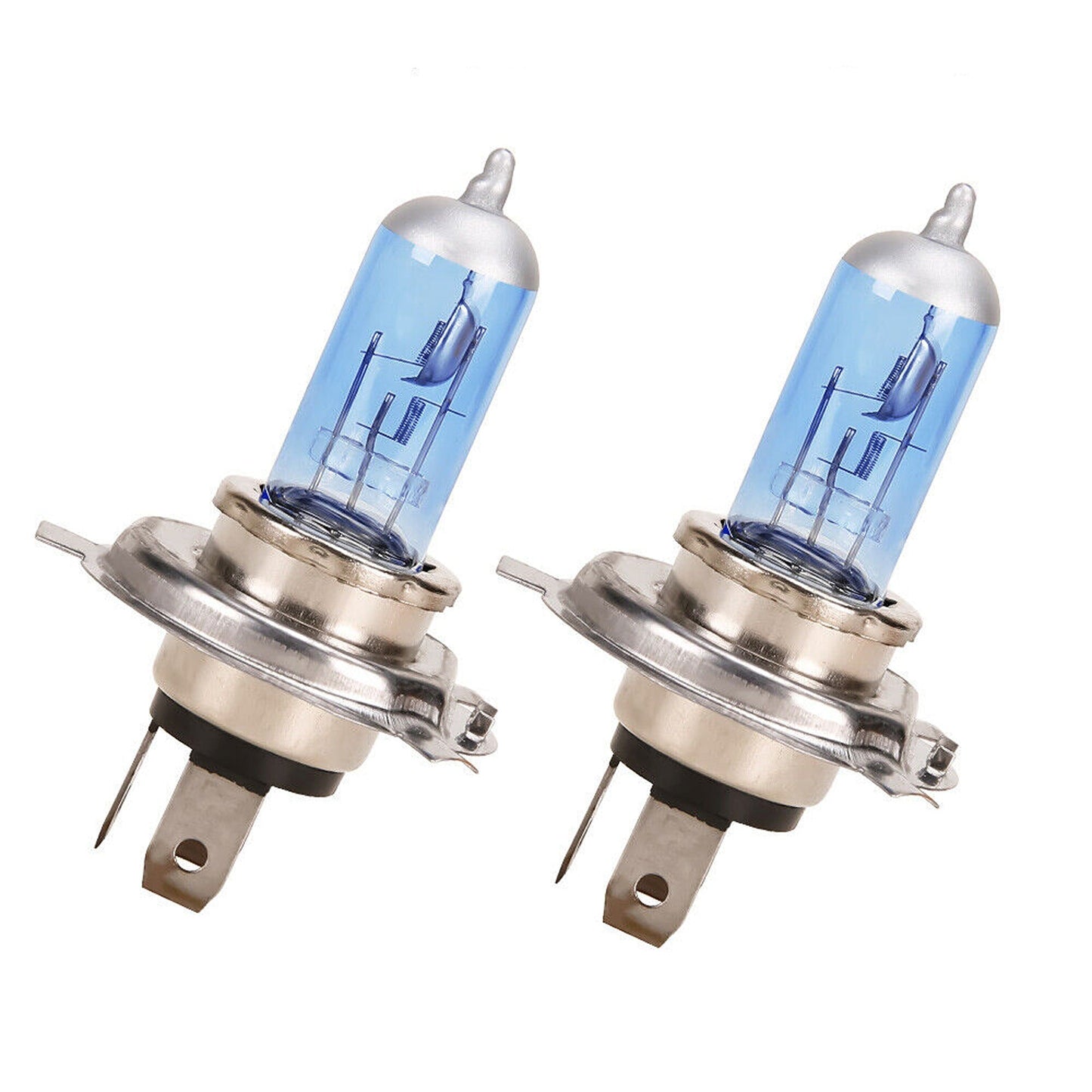 LED Headlight Globes Set 90W Warm White Bulbs for Car Accessories H4