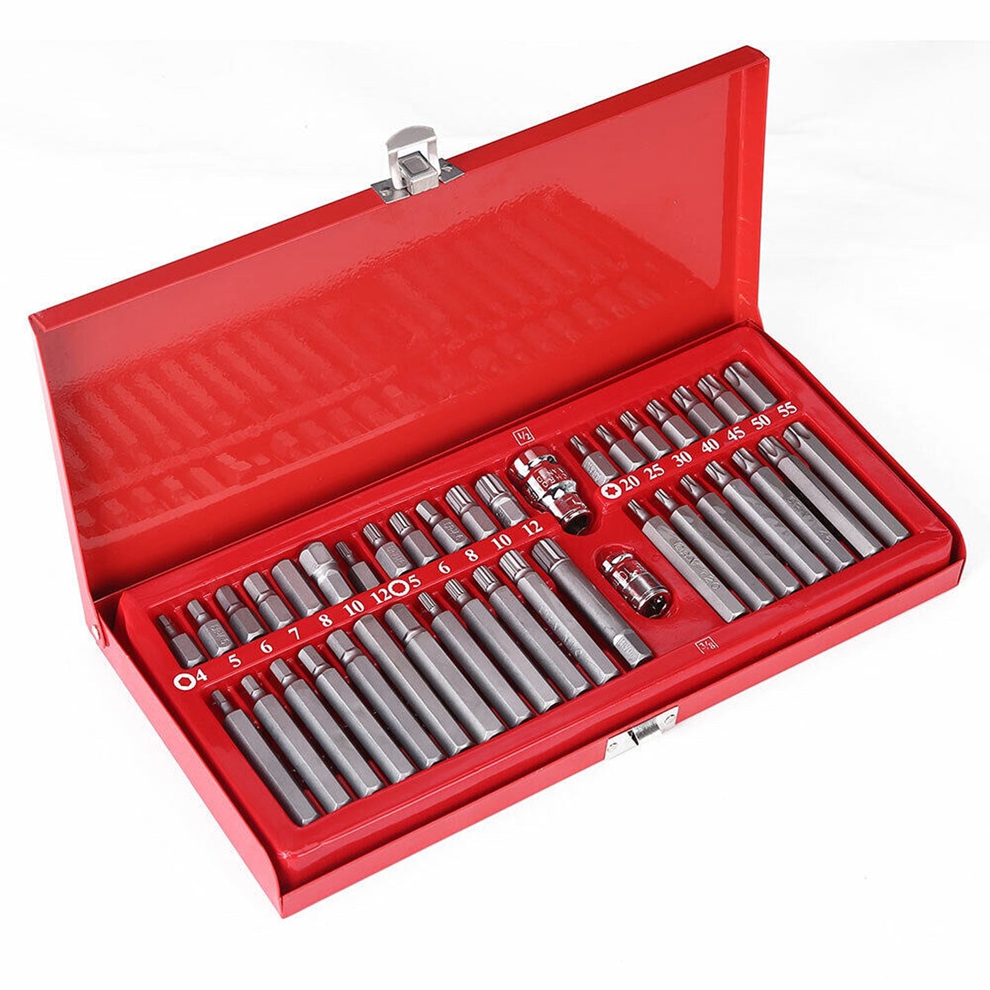 40pcs Allen Hex Key and Star Bit Socket Set Long Deep Sockets