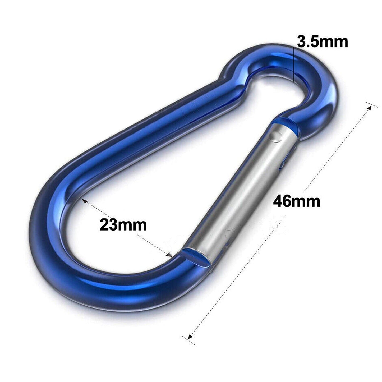 Colored Aluminum Carabiner Clips Snap Hooks for Keychains and Hiking