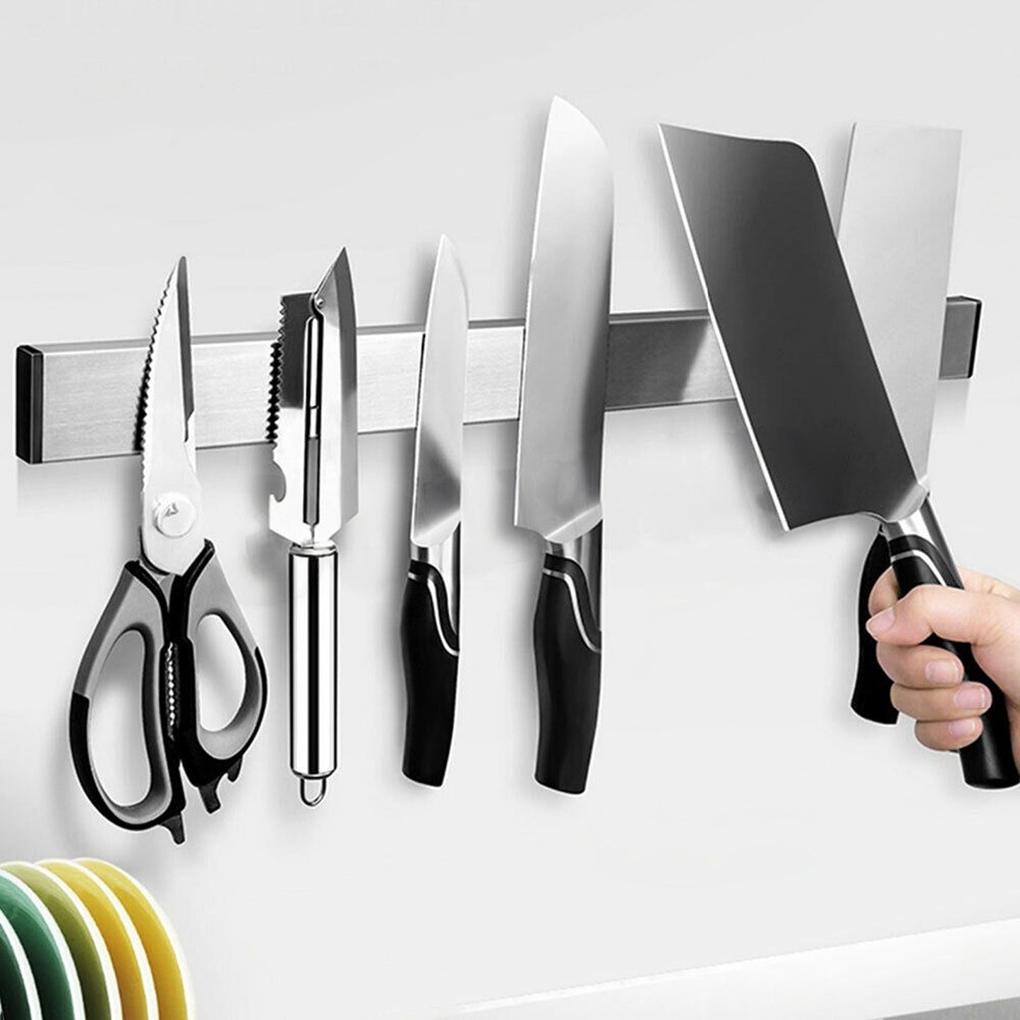 Magnetic Stainless Steel Knife Rack 40 to 50cm Tool Holder Shelf