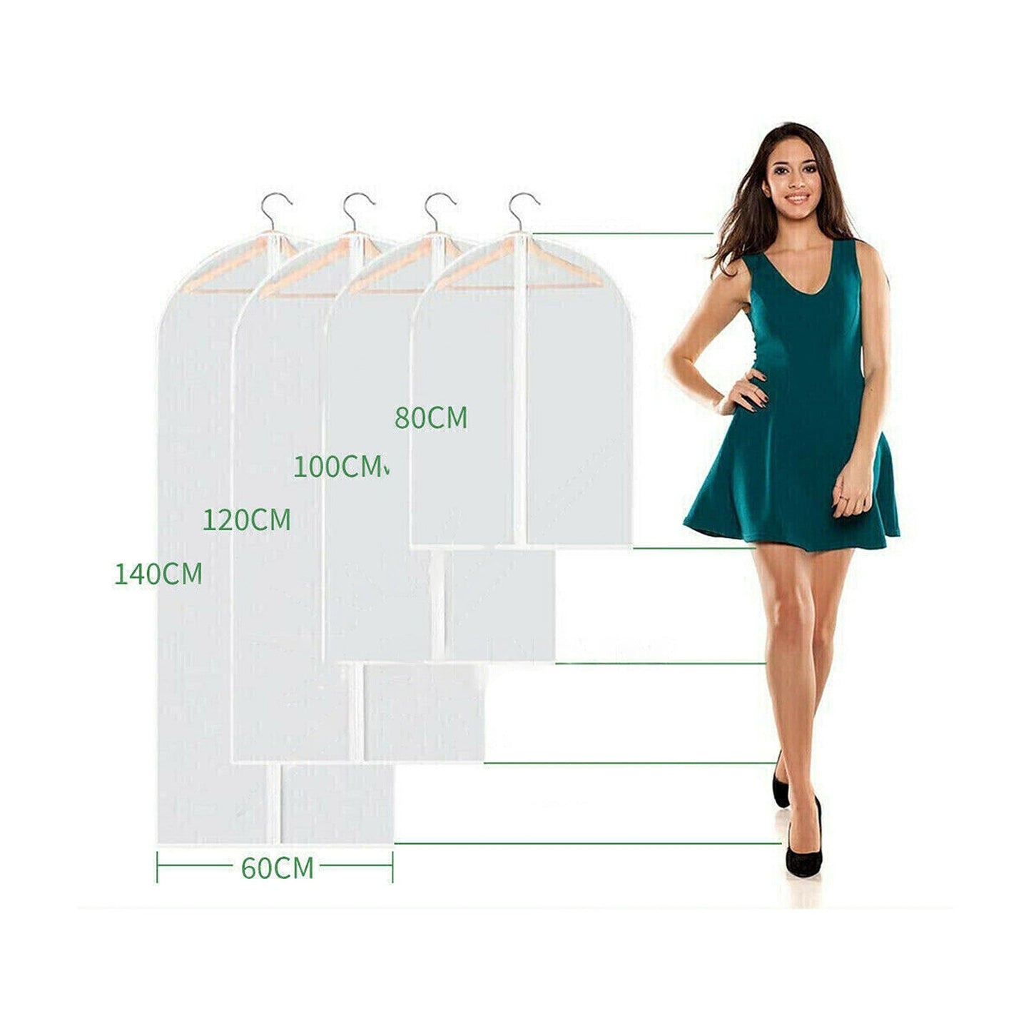 Dustproof Garment Storage Bag Suit Coat Dress Clothes Protector