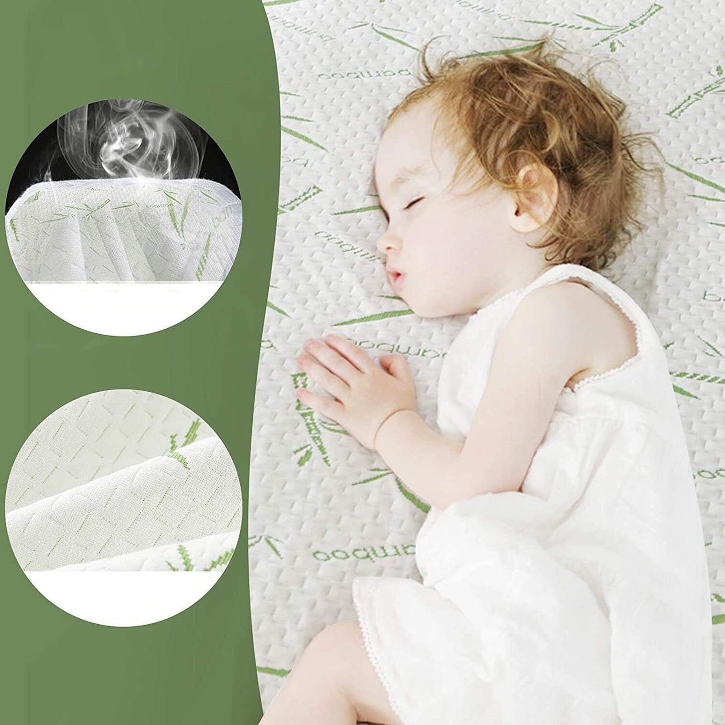Waterproof Bamboo Mattress Protector Extra Deep Fitted Sheet - All Sizes