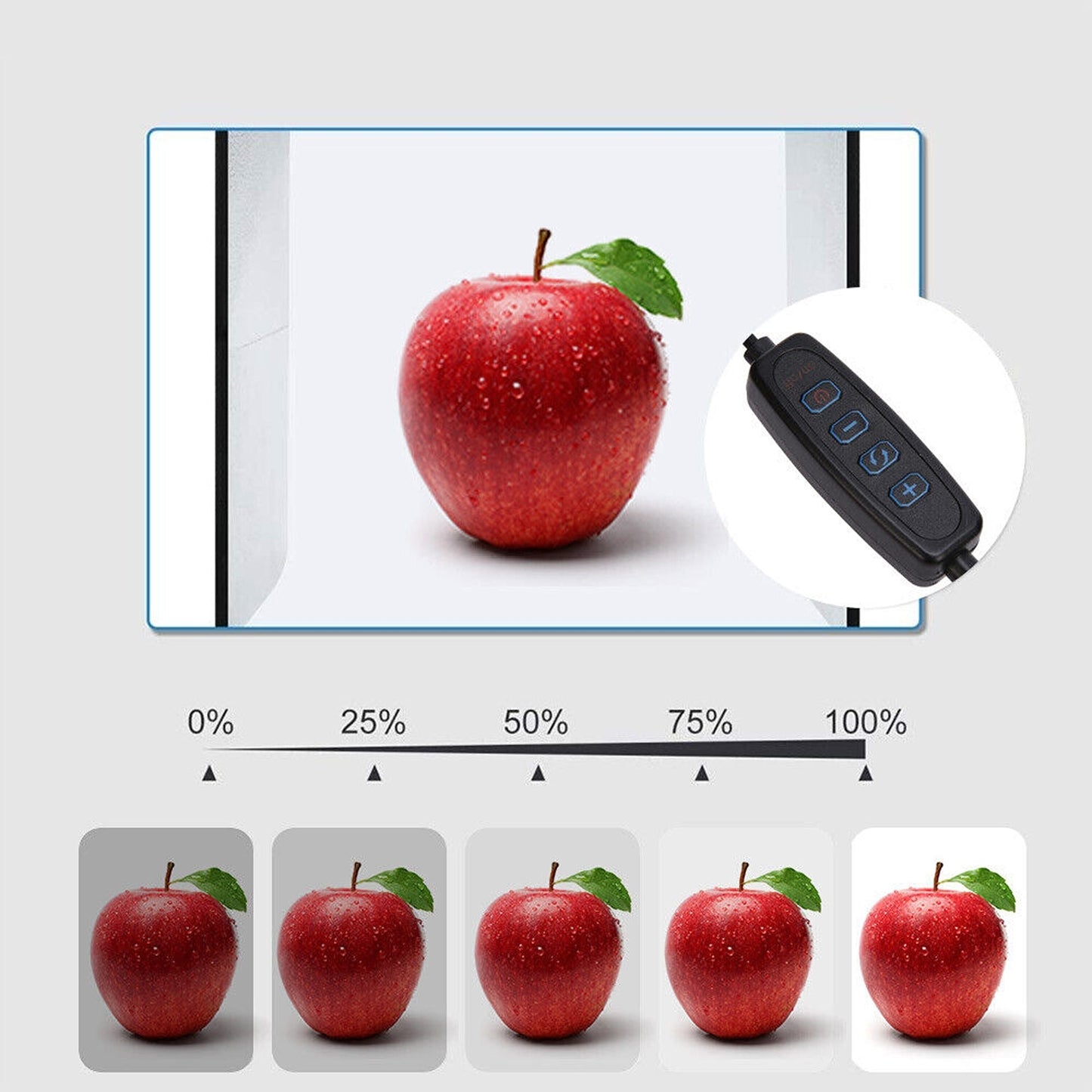 Portable Photo Studio Light Box with 144 LED Lighting for Product Photography