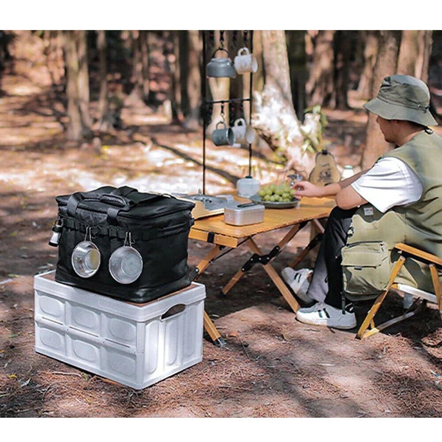 Large Outdoor Camping Storage Bag for Picnic and Tableware