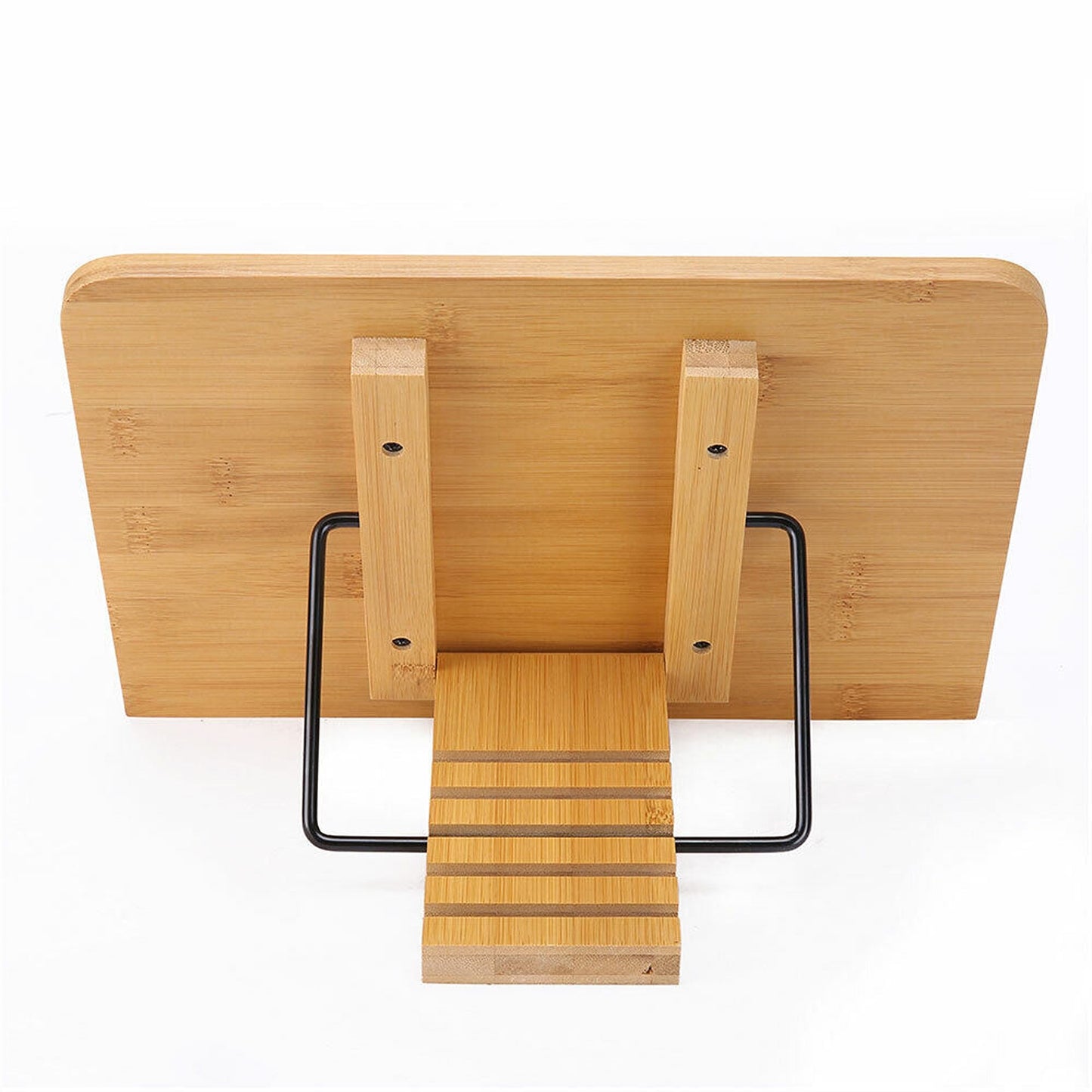 Bamboo Adjustable Portable Book Stand with Reading Desk Document Holder