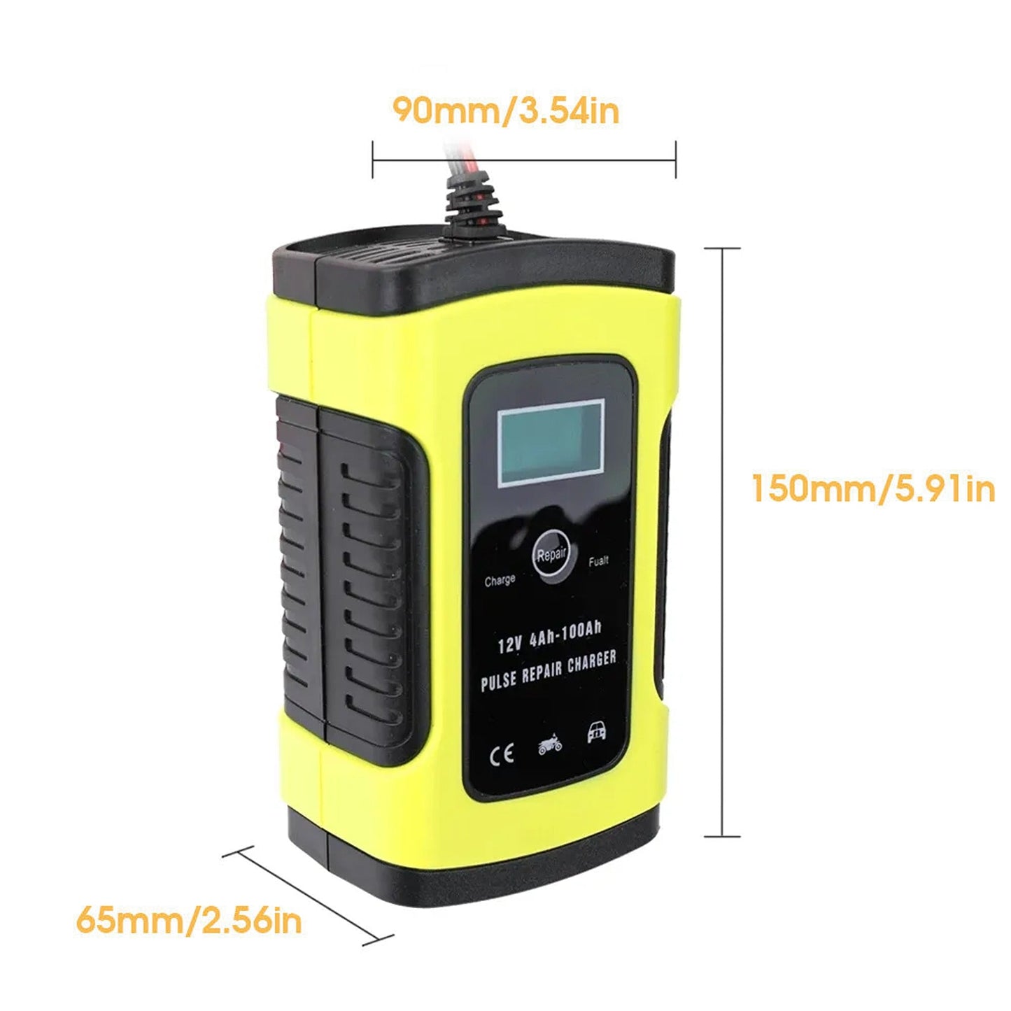 Smart 12V Car Battery Charger 6A LCD Model for Boat Caravan Truck