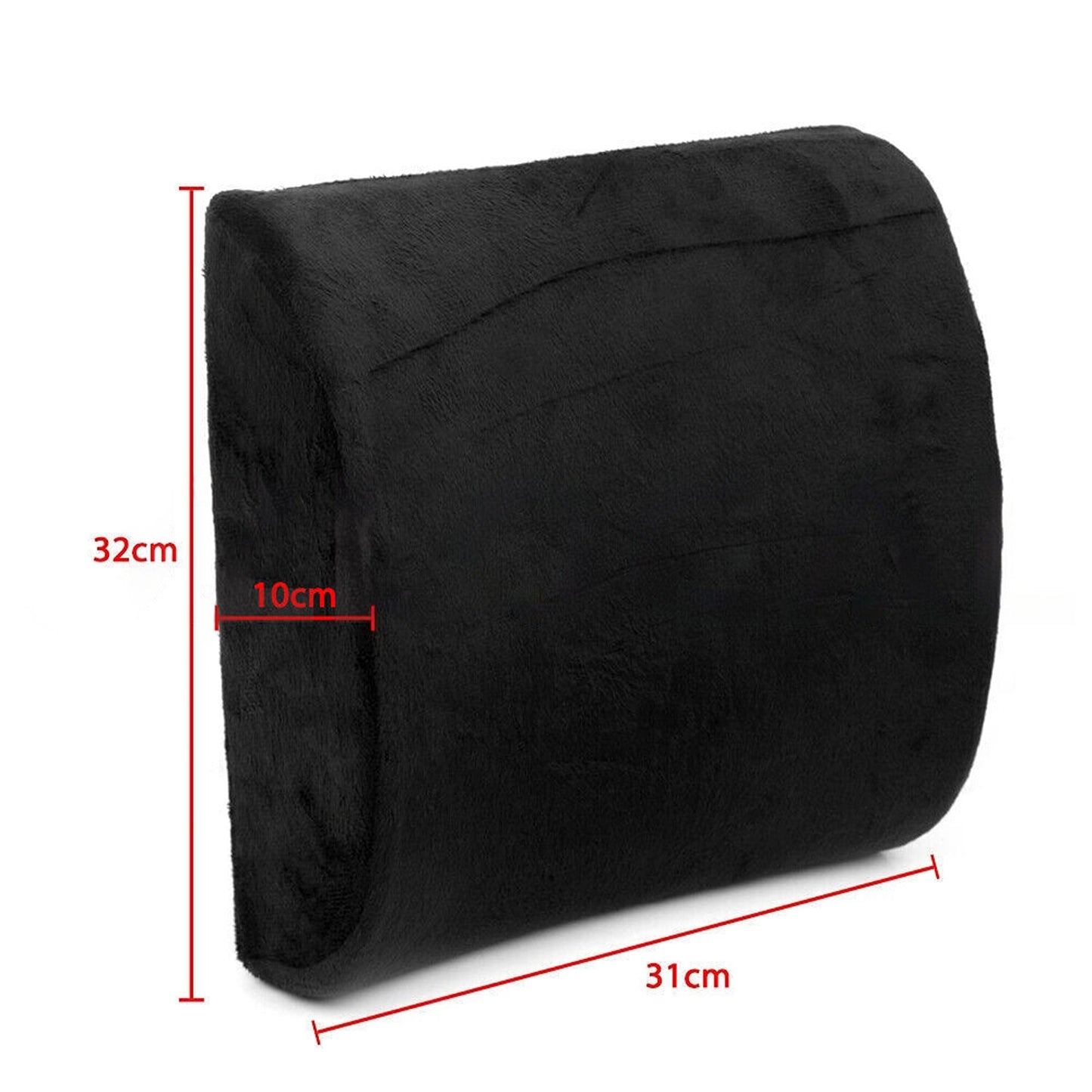 Memory Foam Lumbar Seat Cushion Car Back Support Chair Pillow