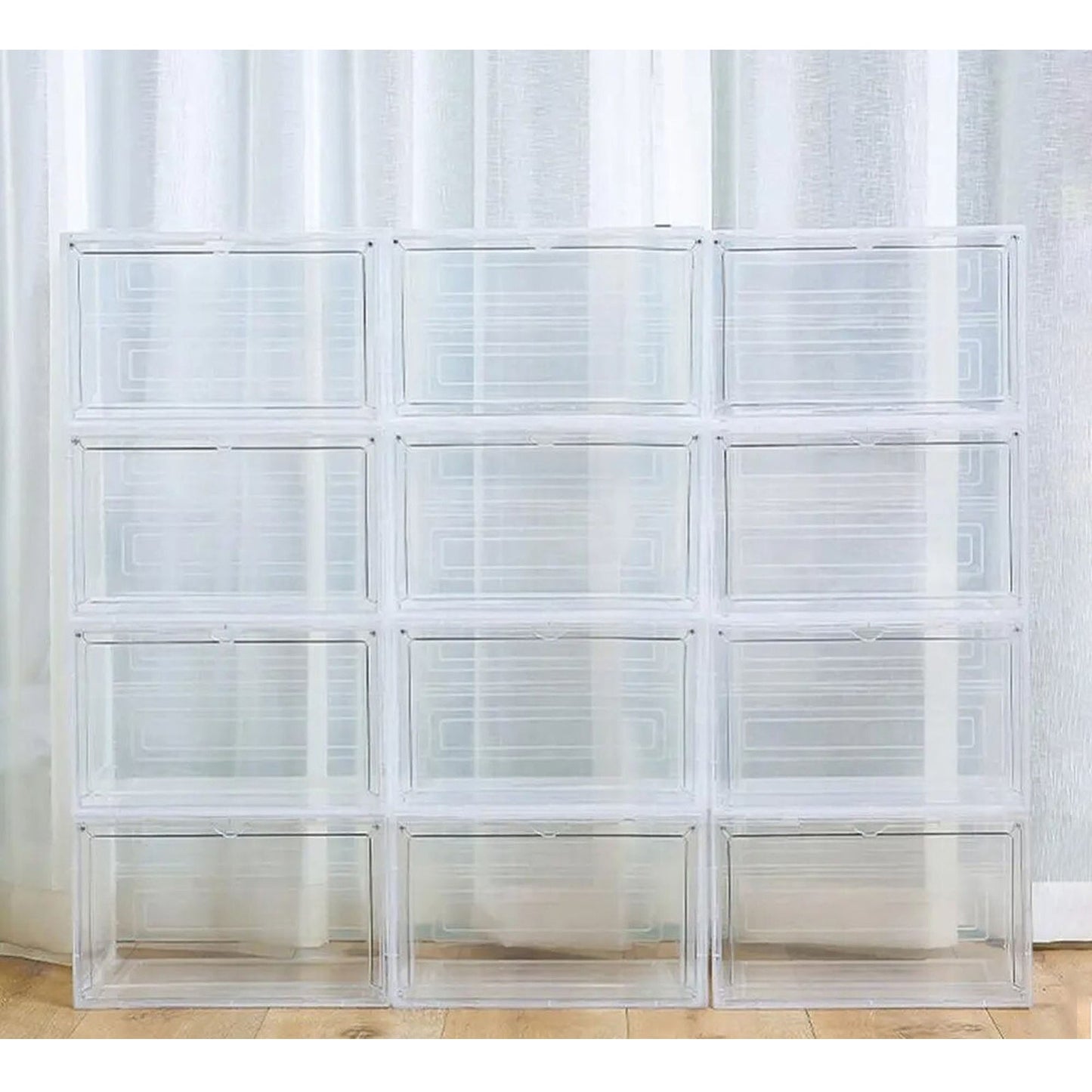 Transparent Sneaker Display Cases Clear Plastic Shoe Box