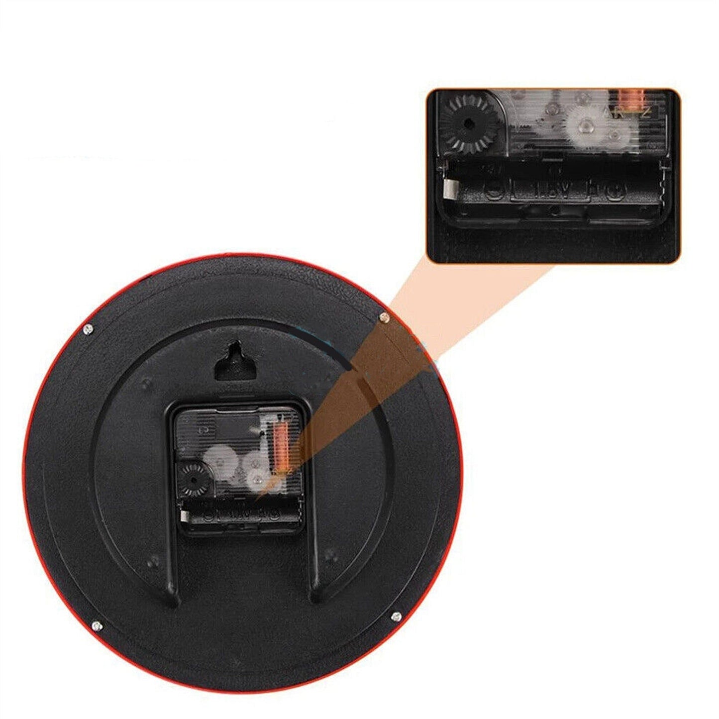 Silent Non-Ticking Quartz Wall Clock for Indoor Use