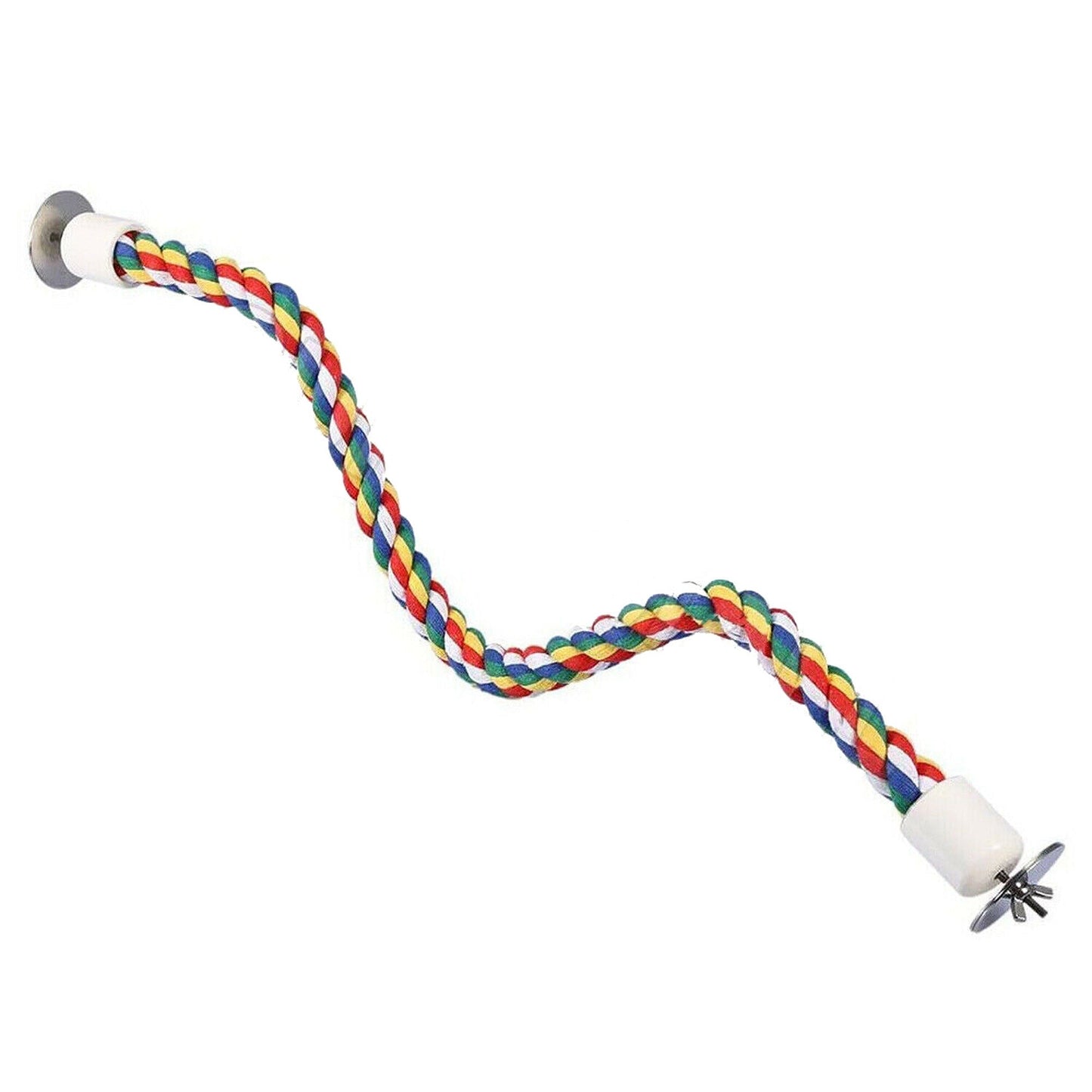 Colorful Bird Cage Comfy Rope Perches for Parrots and Pet Birds Toy