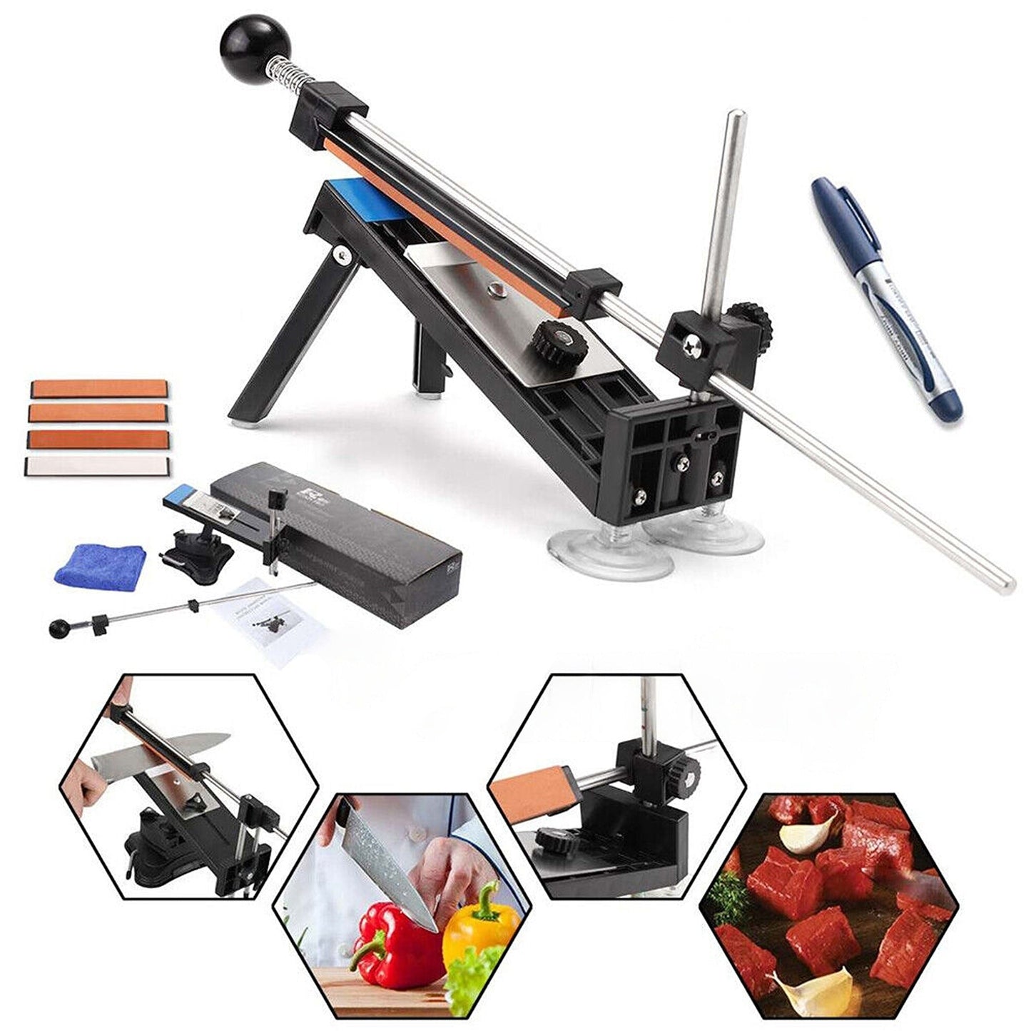 Kitchen Knife Sharpener System Professional Chef Fix Angle