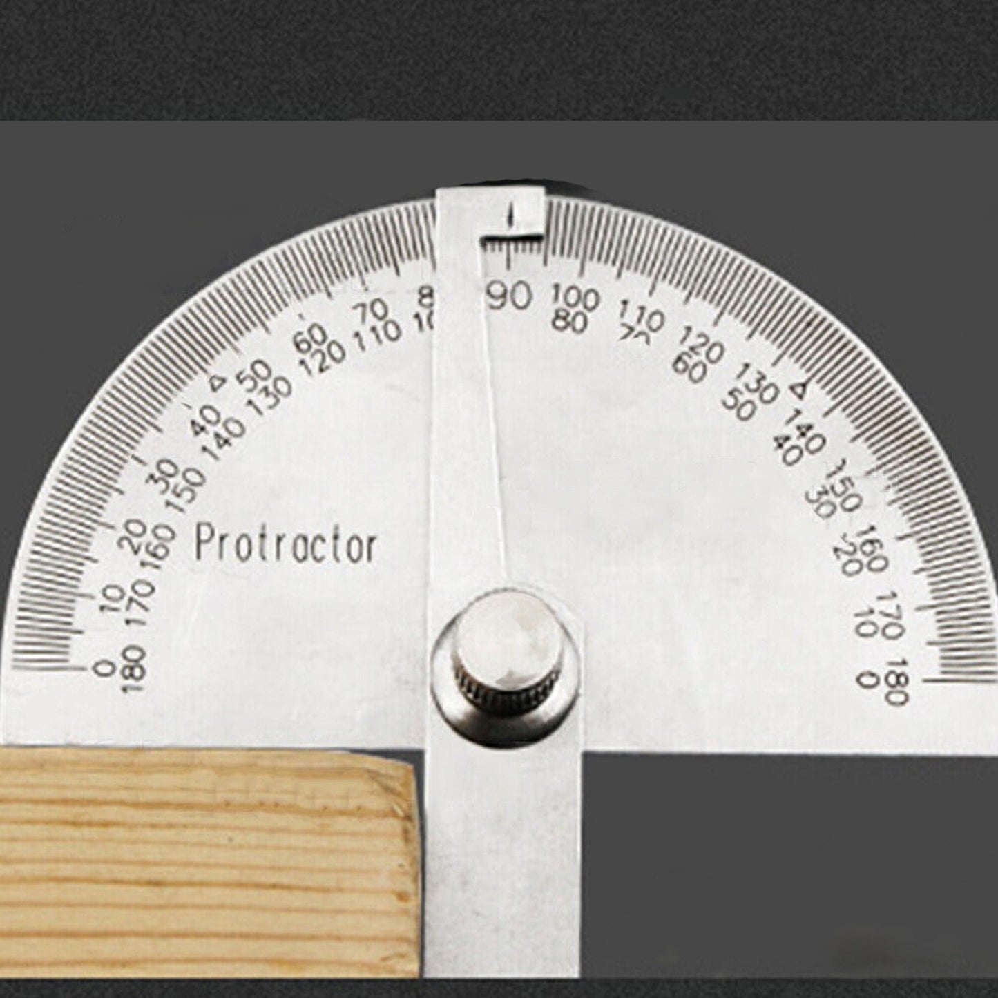 Protractor Angle Finder with Arm Measuring Ruler Stainless Steel Tool