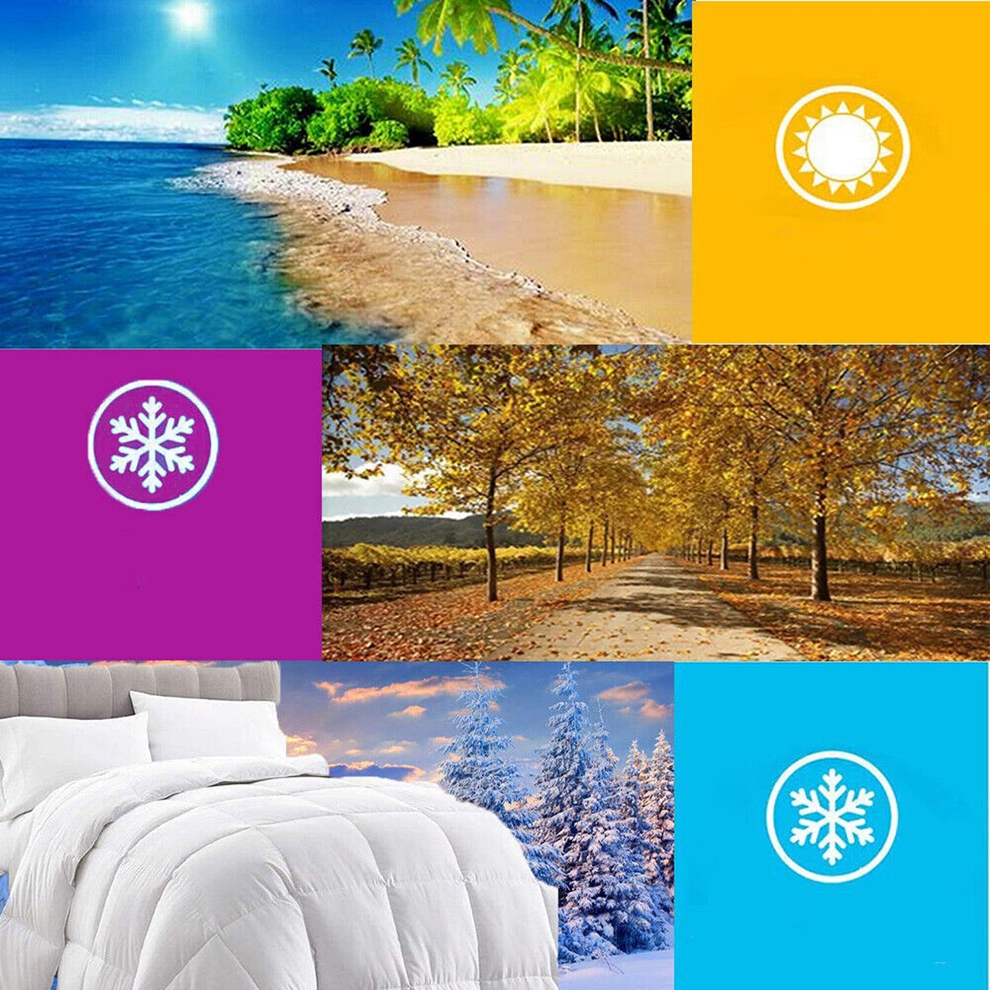 700GSM High Quality Goose Down Duvet Doona for All Bed Sizes