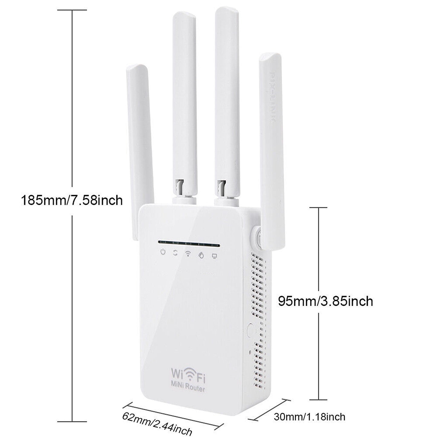 Long-Range WiFi Booster with Antenna Wireless Router Repeater