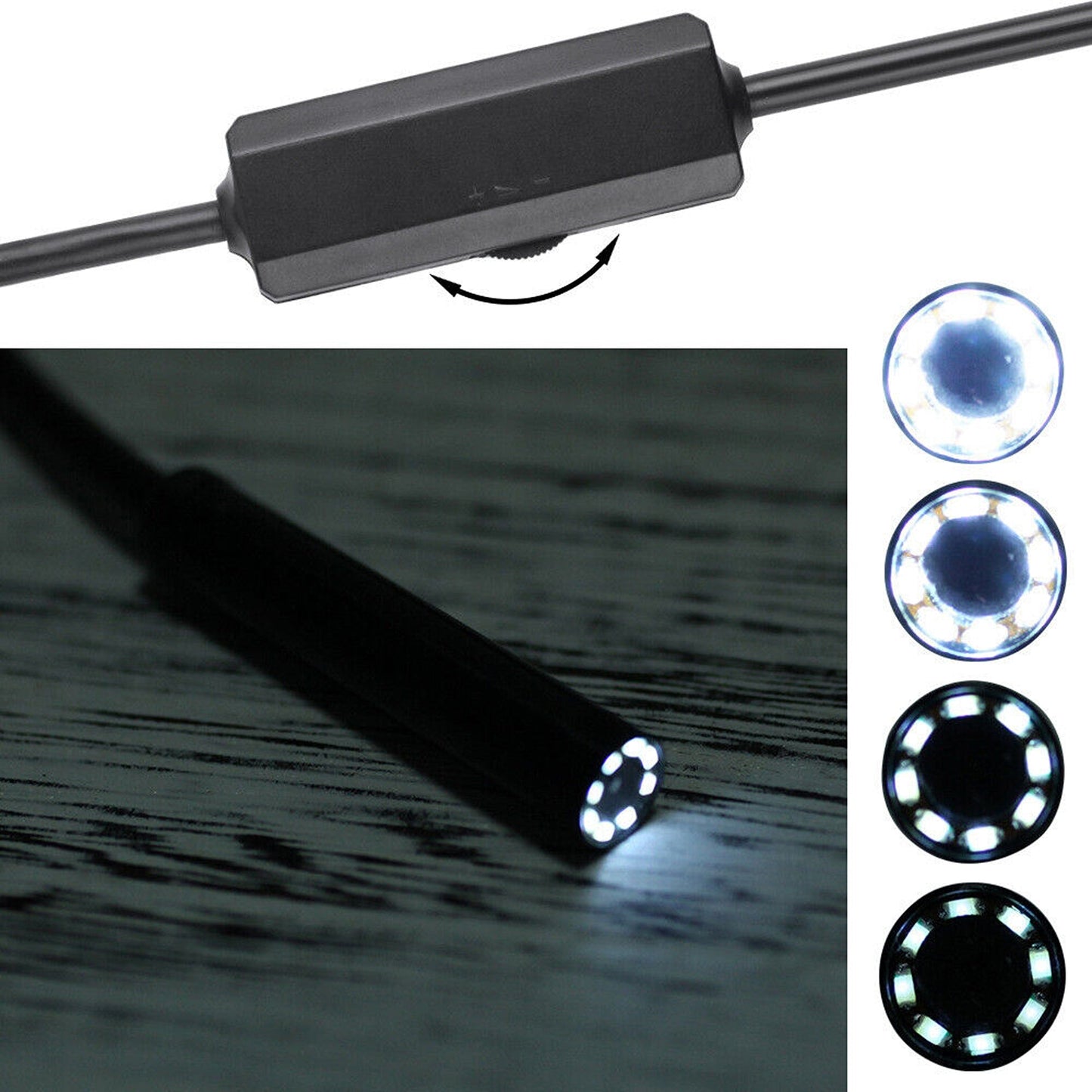 Waterproof 2M USB HD Endoscope Borescope Inspection Camera for Mobile Devices