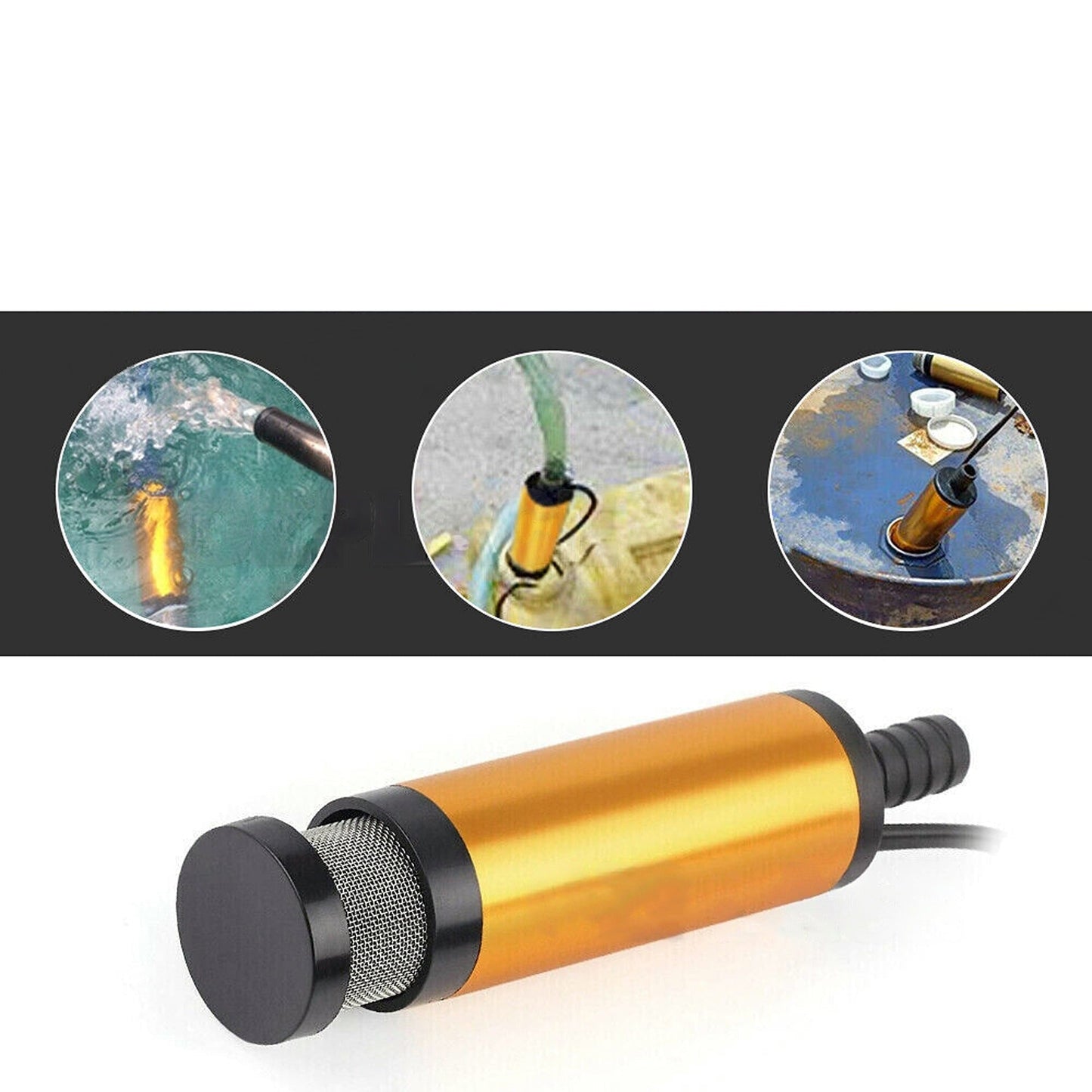 Submersible Diesel Fuel Water Oil Transfer Pump Auto Electric for Camping Truck