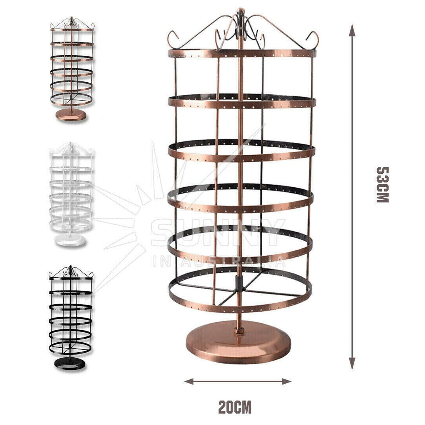 Stand Rack Hanger Jewelry Earring Necklace Holder Organizer
