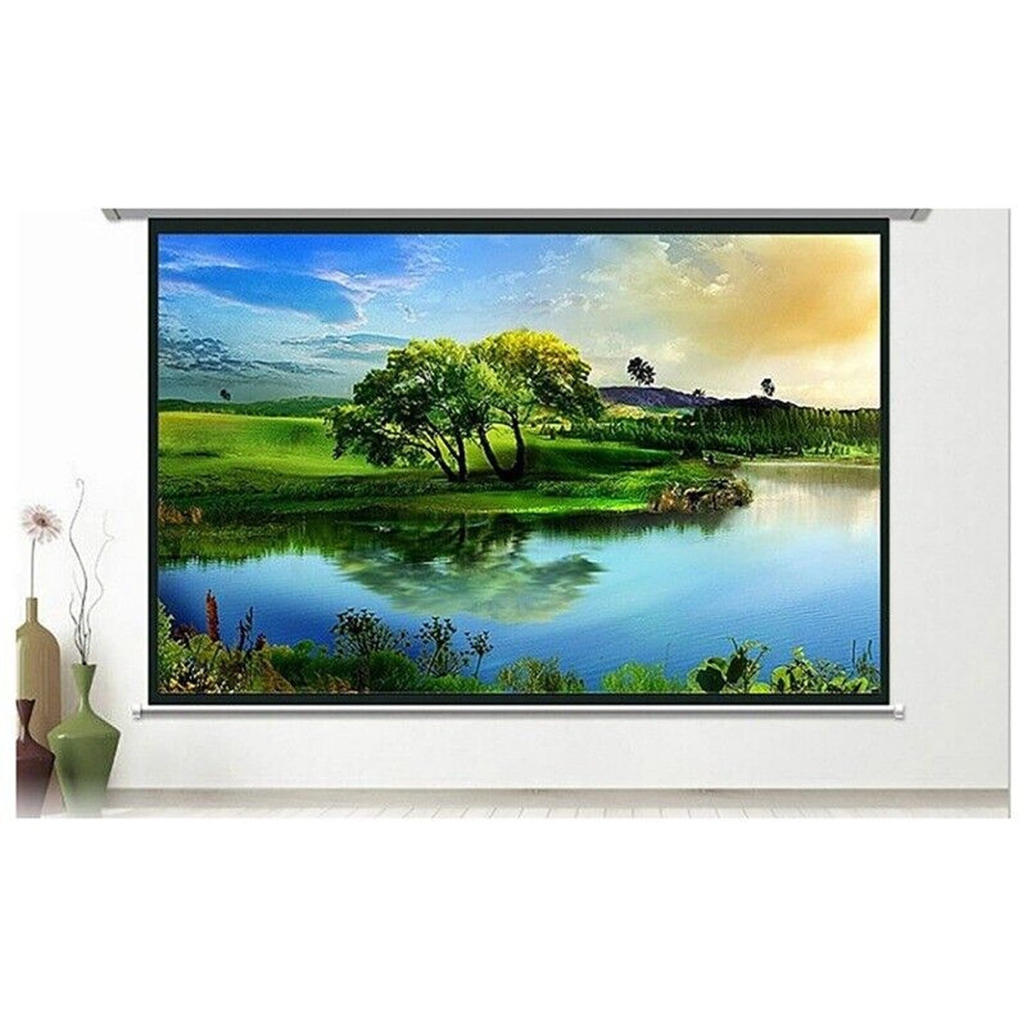 16:9 Foldable Projector Screen for Outdoor Movies and Home Cinema 3D Ready