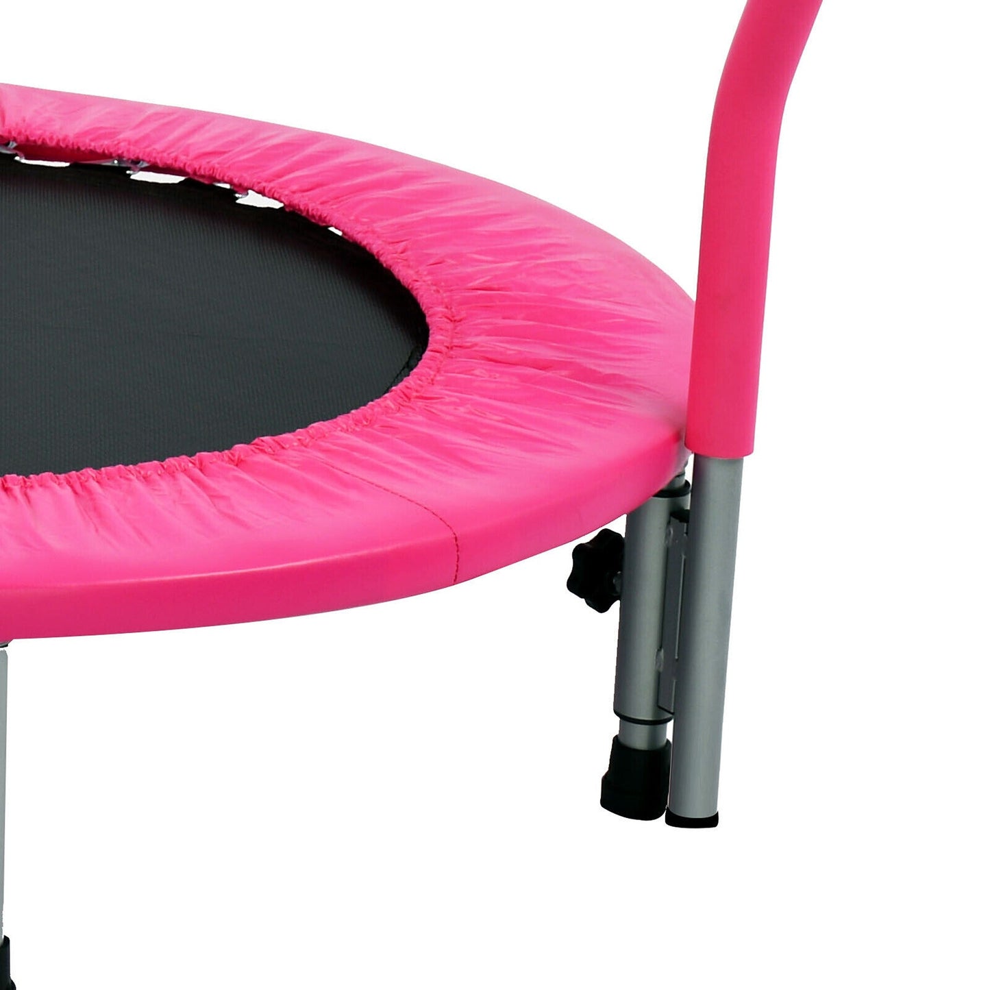 Elastic 36-inch Mini Trampoline with Handrail for Cardio Fitness