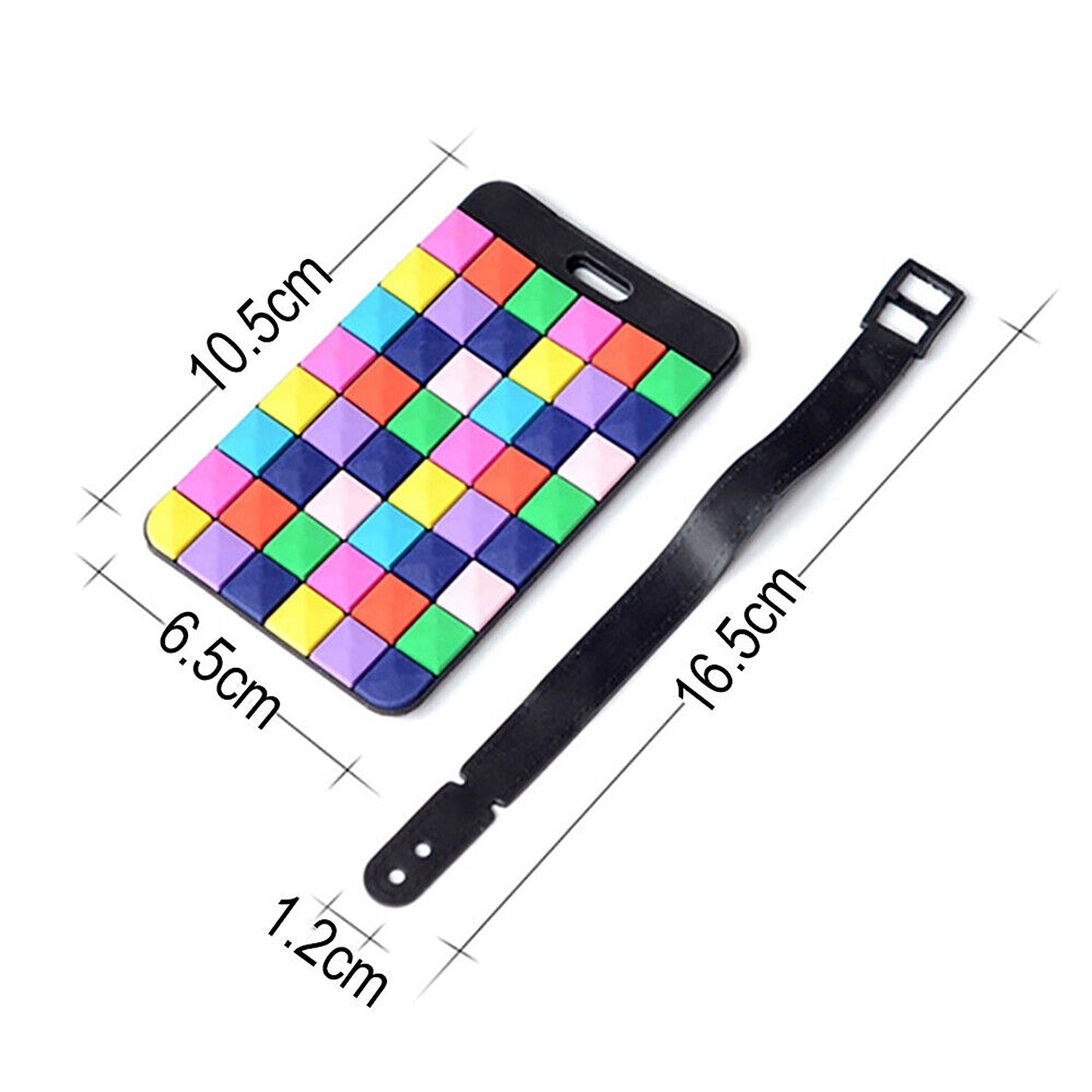 3pcs Plastic Luggage Tags for Travel ID Address Label