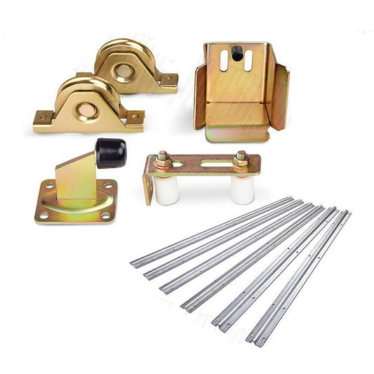 Steel Hardware Kit for Sliding Gate with Wheels Track Keeper Roller Guide