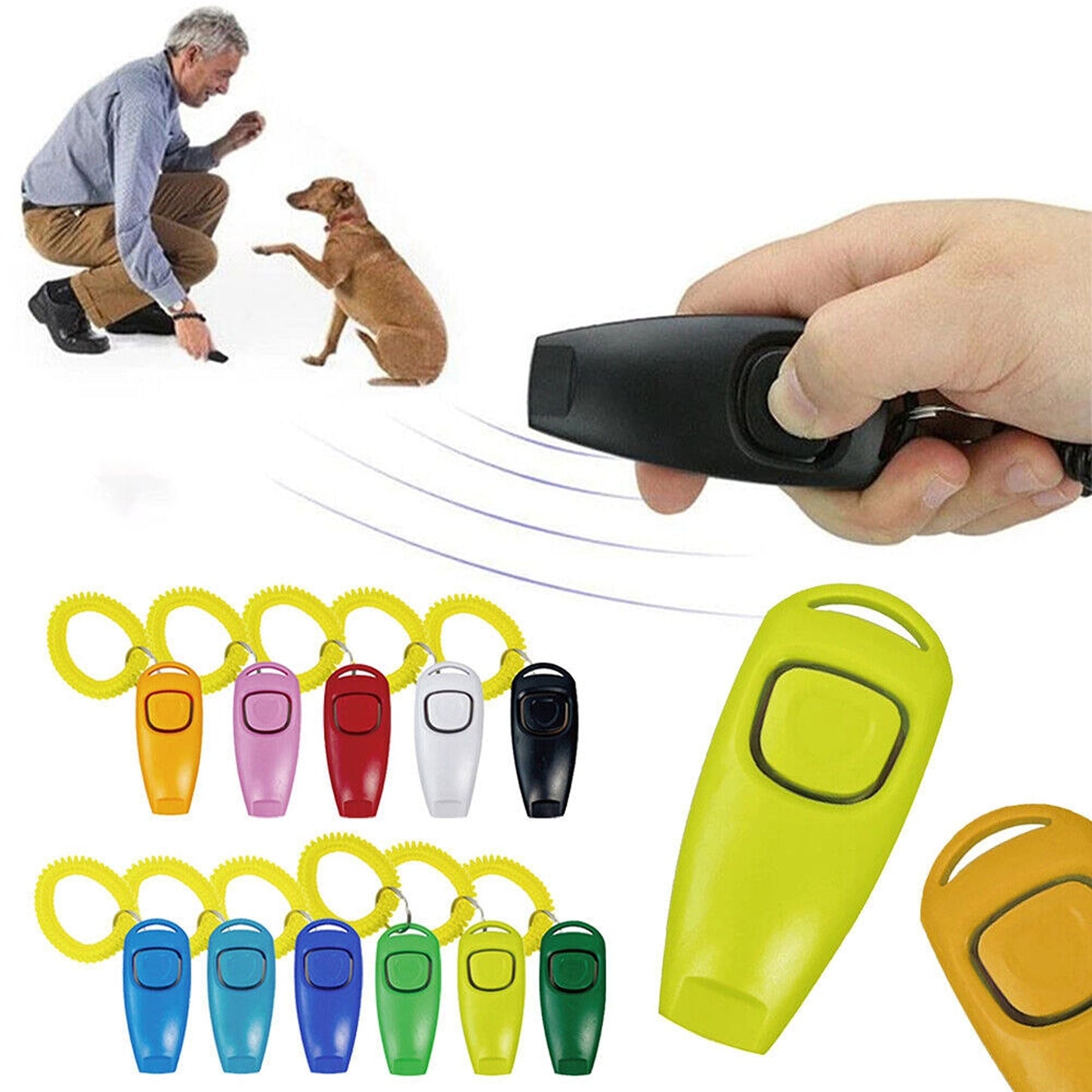 Puppy Training Set Dog Whistle Clicker Combo for Barking and Obedience