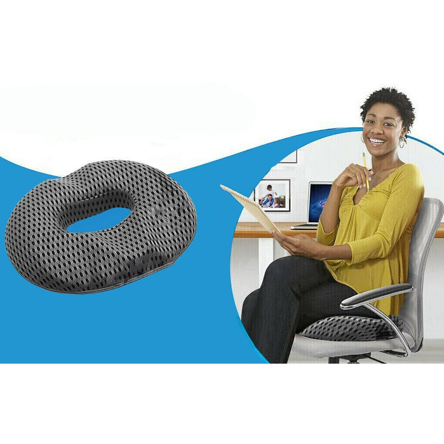 Donut Comfort Seat Cushion Hemorrhoid Pillow for Post Surgery Care