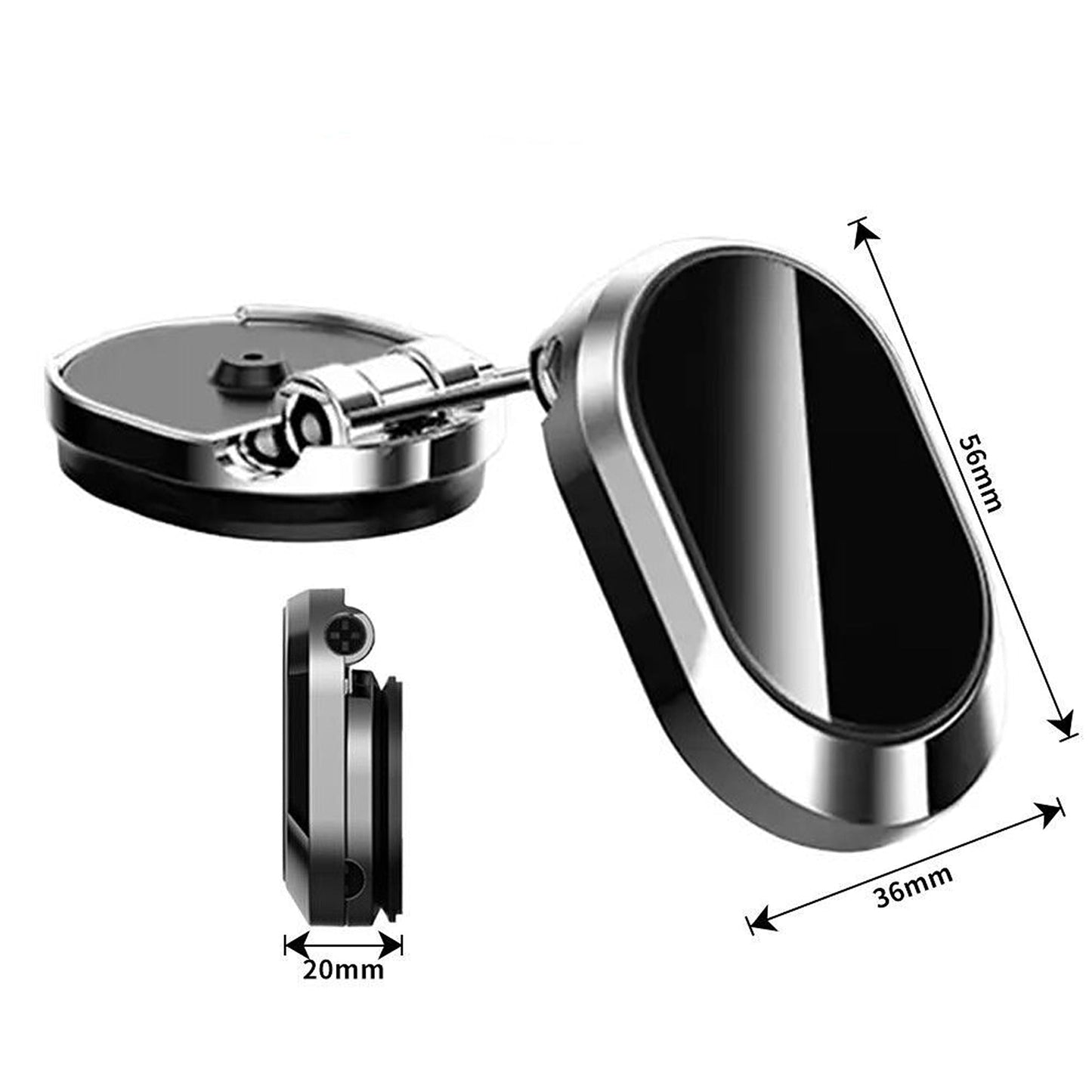 Magnetic Phone Holder Metal Folding Mount Cell Car GPS Stand