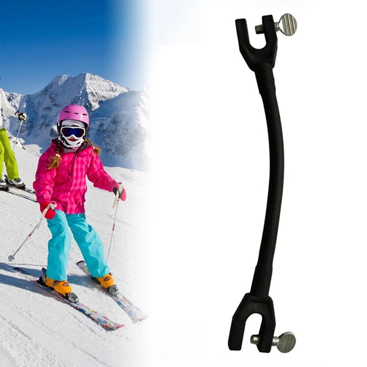 Winter Ski Tip Connector Elastic Clip for Kids Beginner