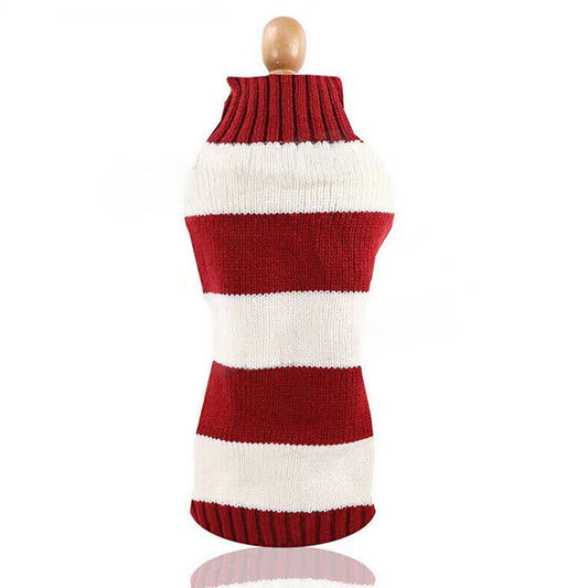 Warm Knitwear for Small Pets Knitted Jumper Sweater for Dog Cat