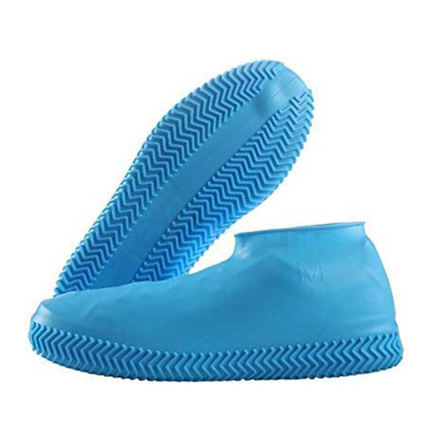 Rain-Proof Non-Slip Silicone Shoe Covers Blue Water Protective Footwear