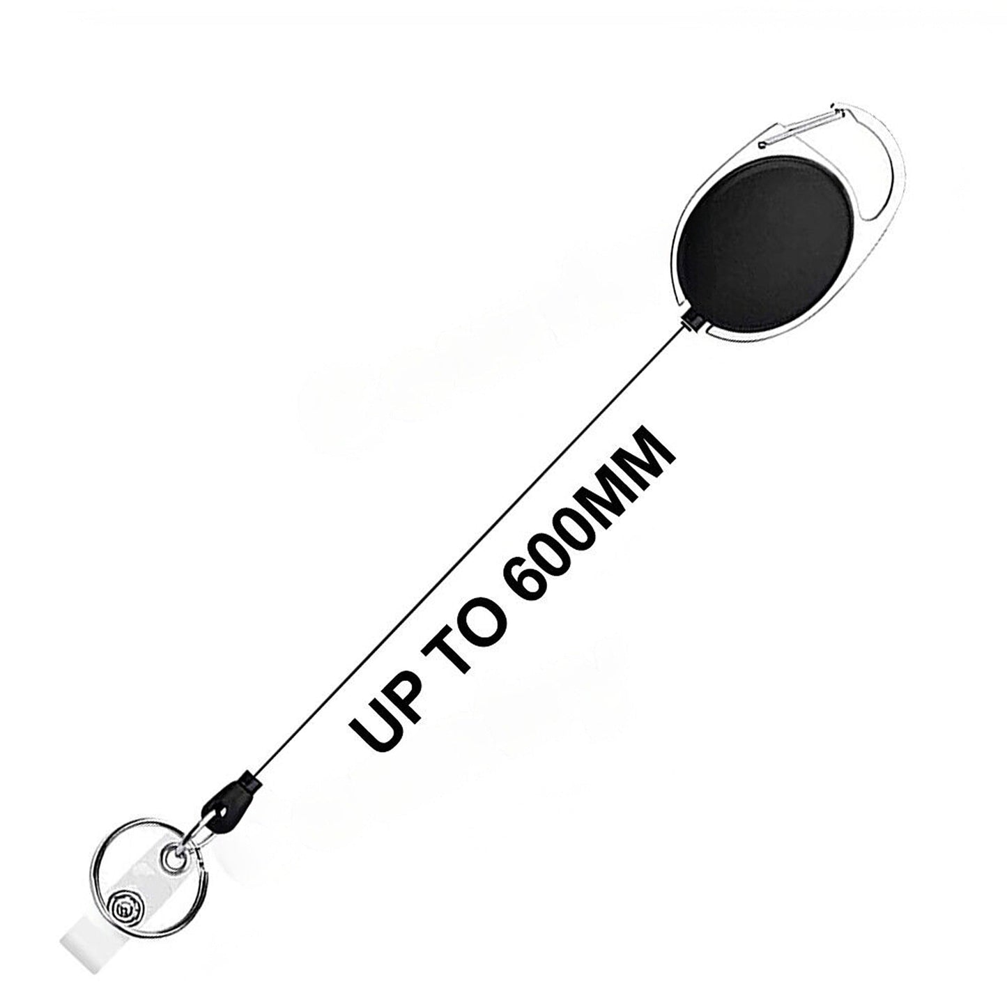 Business Security Retractable ID Badge Holder Lanyard Key Ring Opal Card