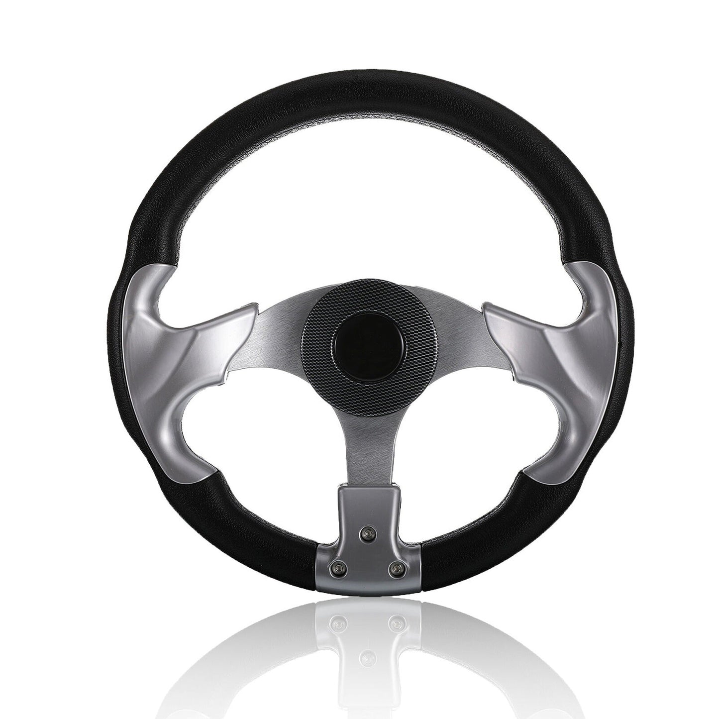 Marine Boat Steering Wheel 3 Spoke Universal Foam Grip Pontoon