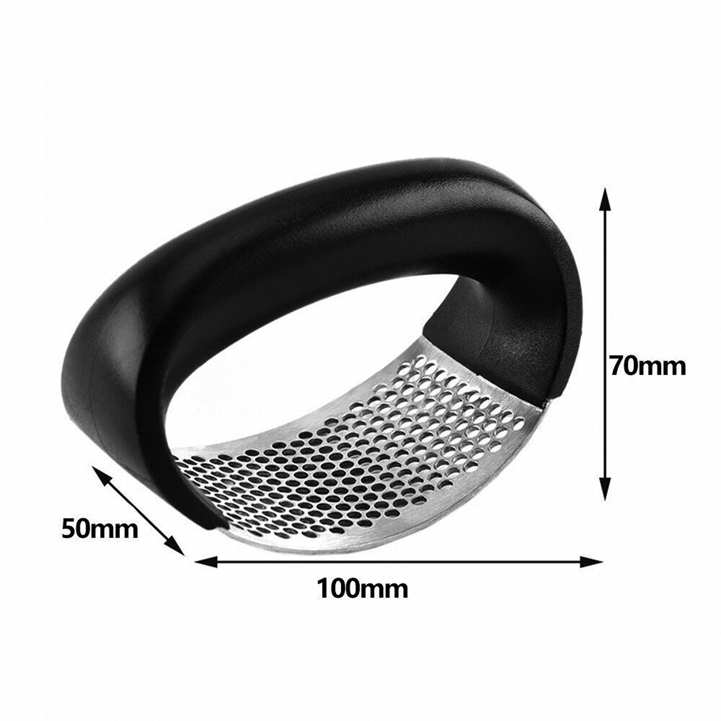 Manual Garlic Press Rocker Stainless Steel Mincer Kitchen Crusher